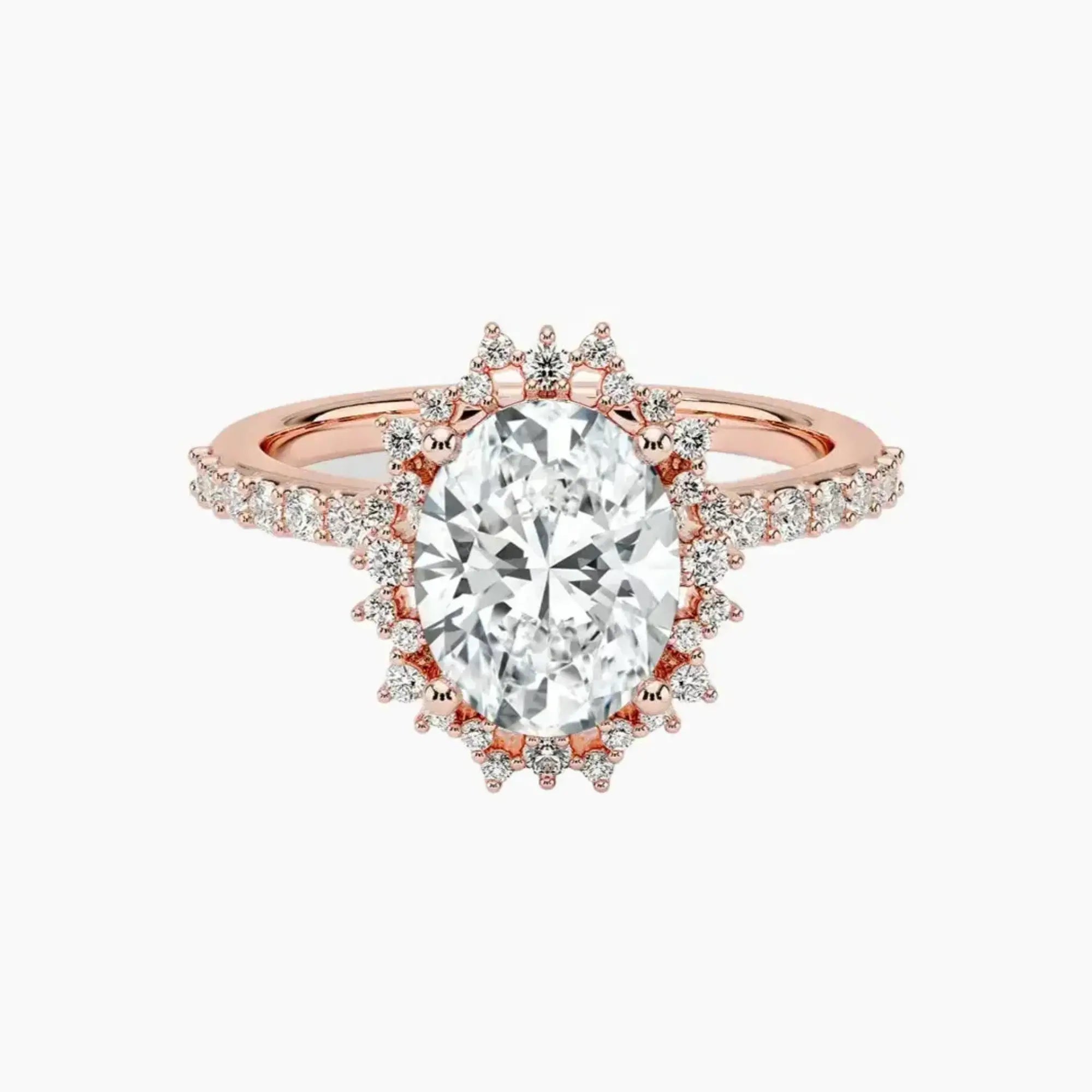 OBSER409 - Coraline Halo Oval engagement ring setting view 4