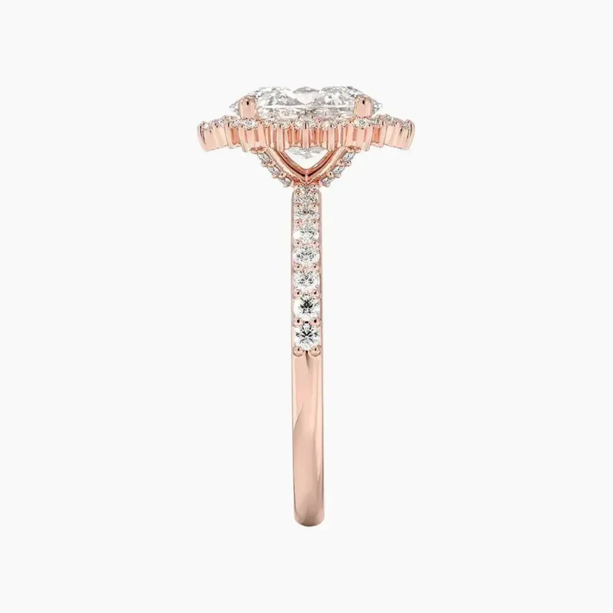 OBSER409 - Coraline Halo Oval engagement ring setting view 6