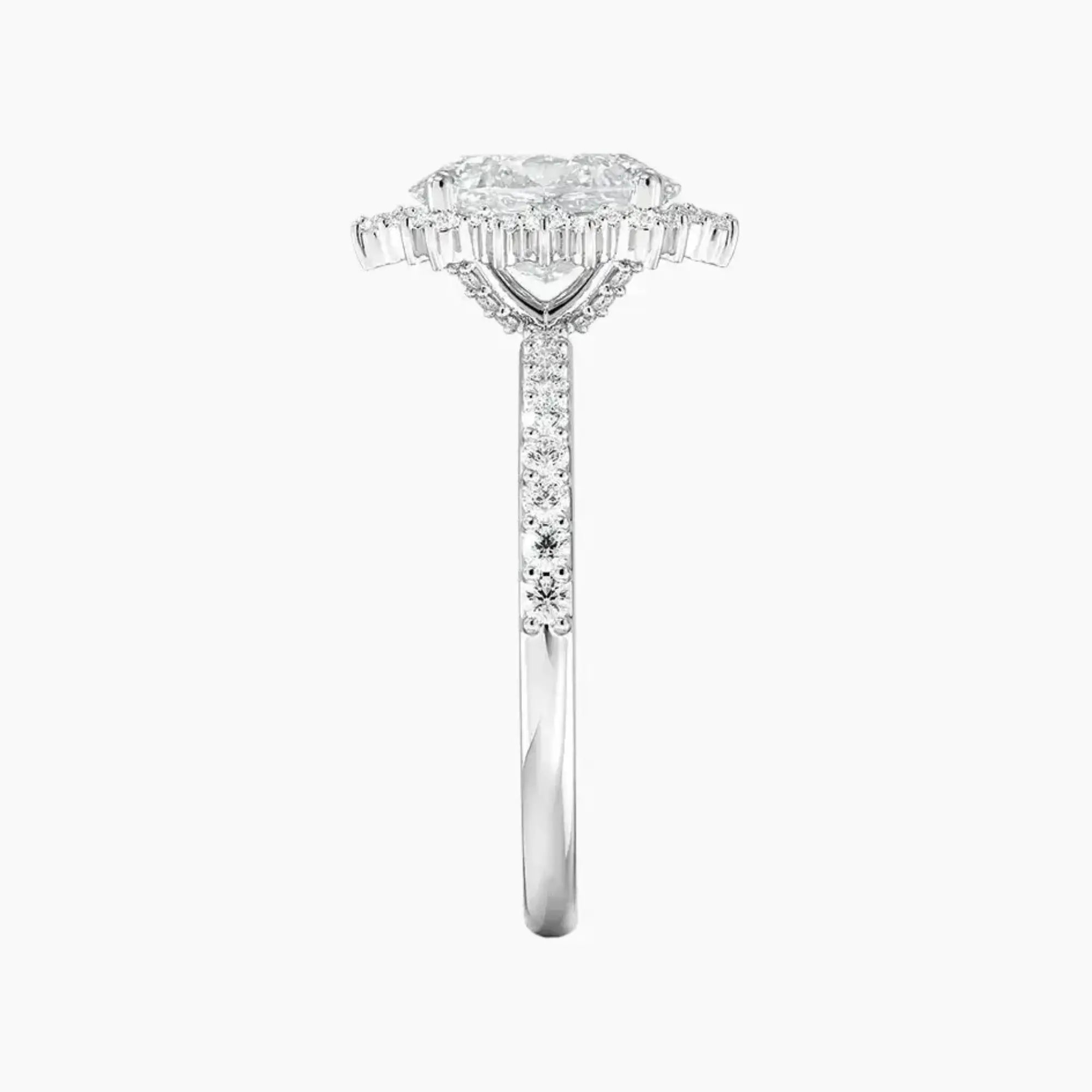 OBSER409 - Coraline Halo Oval engagement ring setting view 3