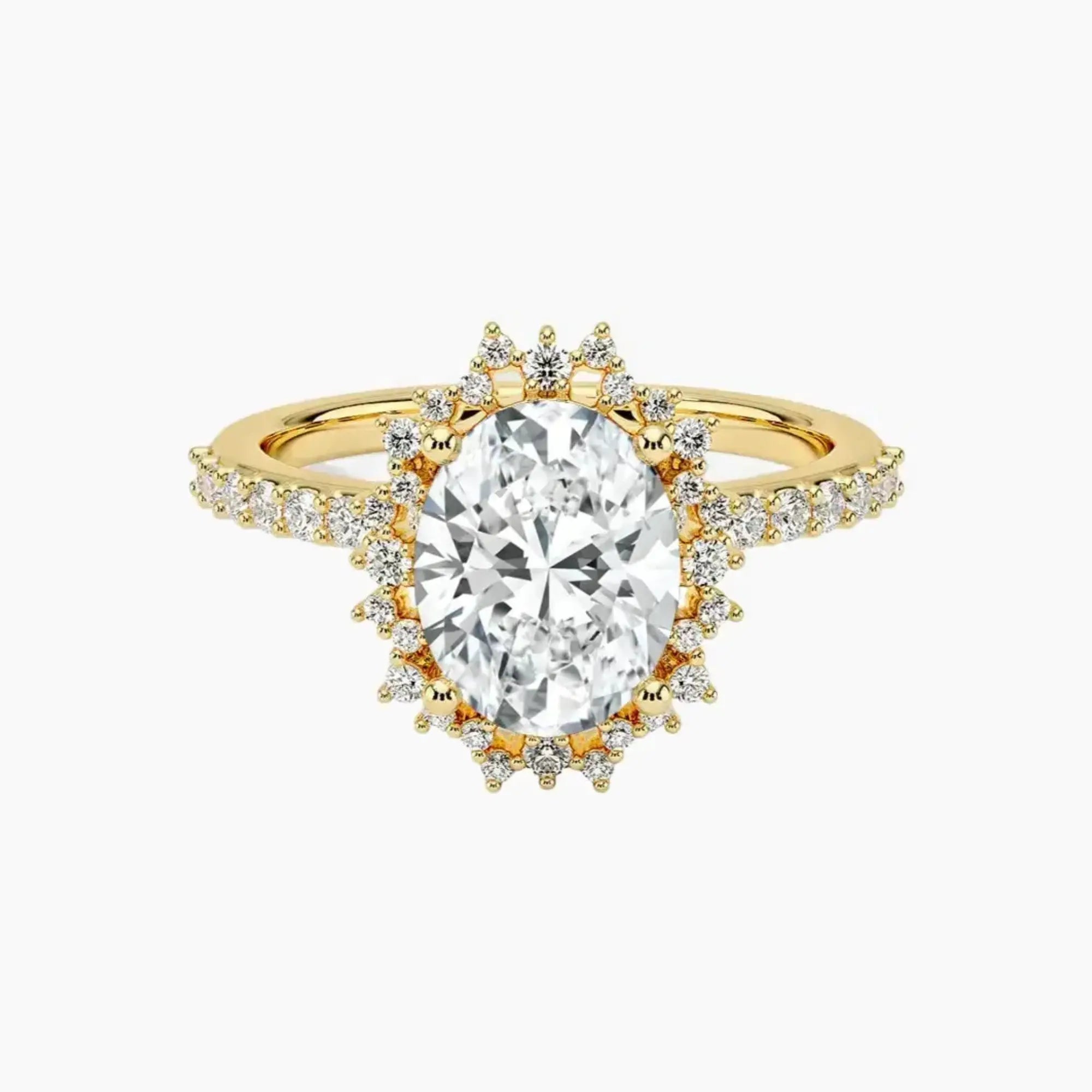 OBSER409 - Coraline Halo Oval engagement ring setting view 7