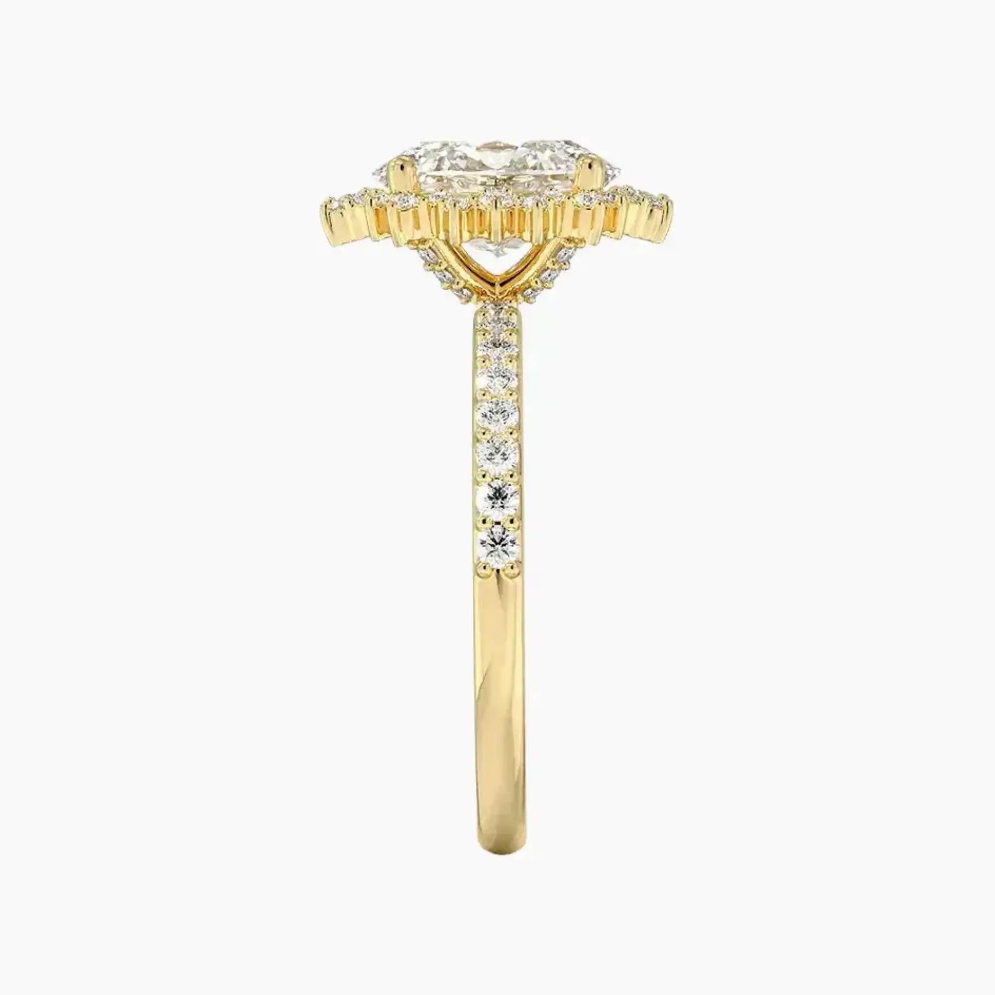 OBSER409 - Coraline Halo Oval engagement ring setting view 9