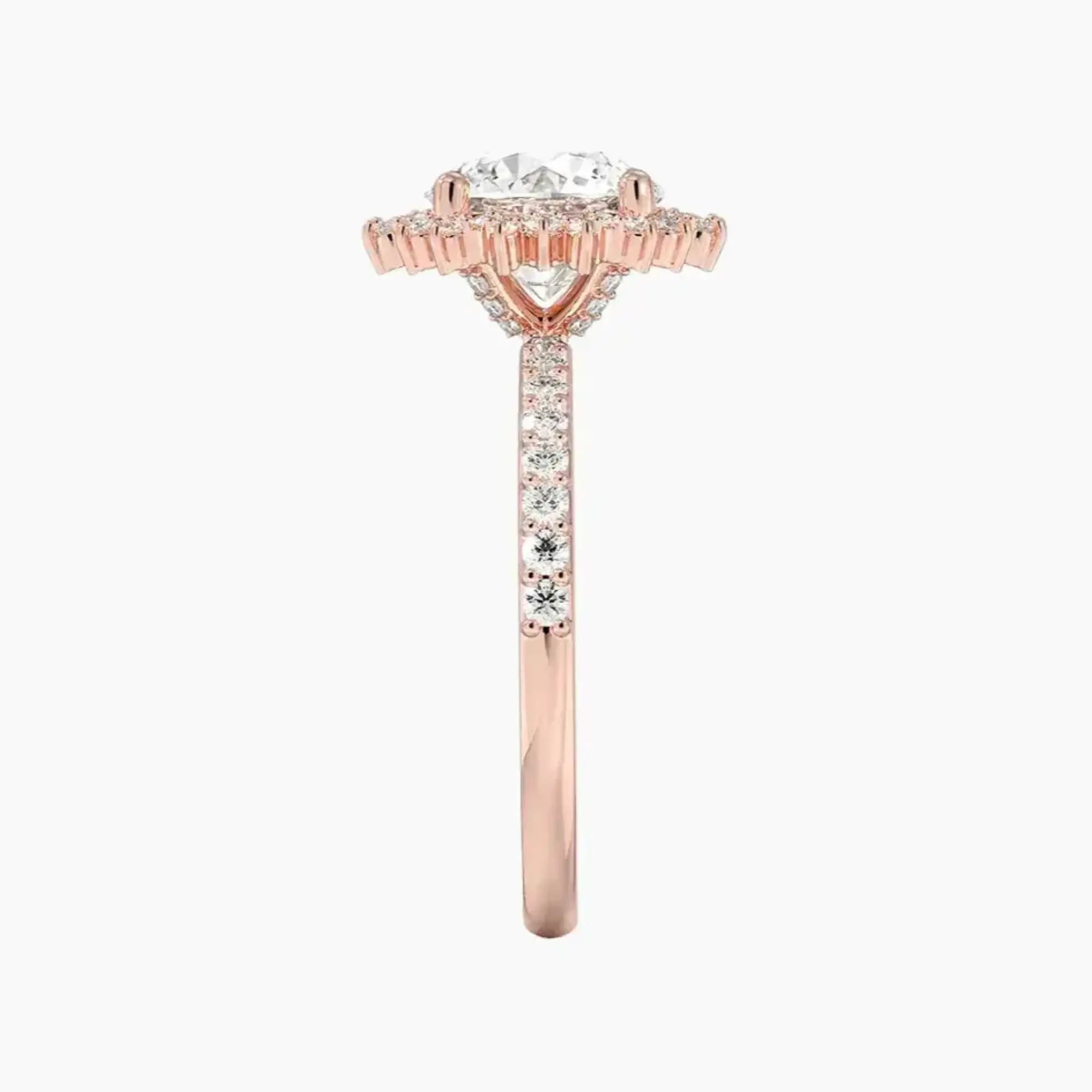 OBSER410 - Coraline Halo Round engagement ring setting view 6