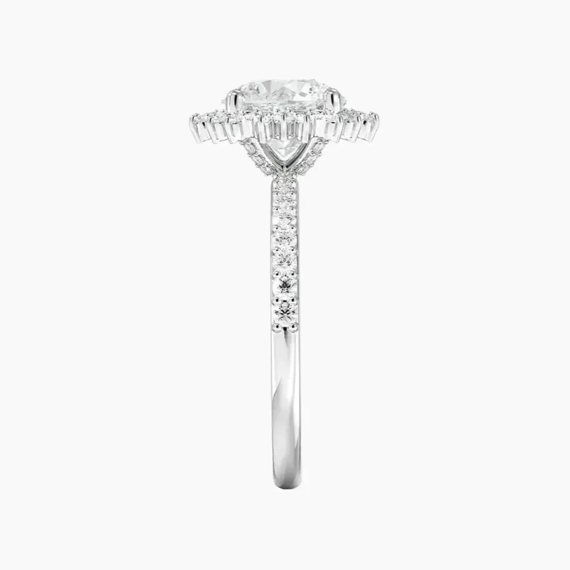 OBSER410 - Coraline Halo Round engagement ring setting view 3