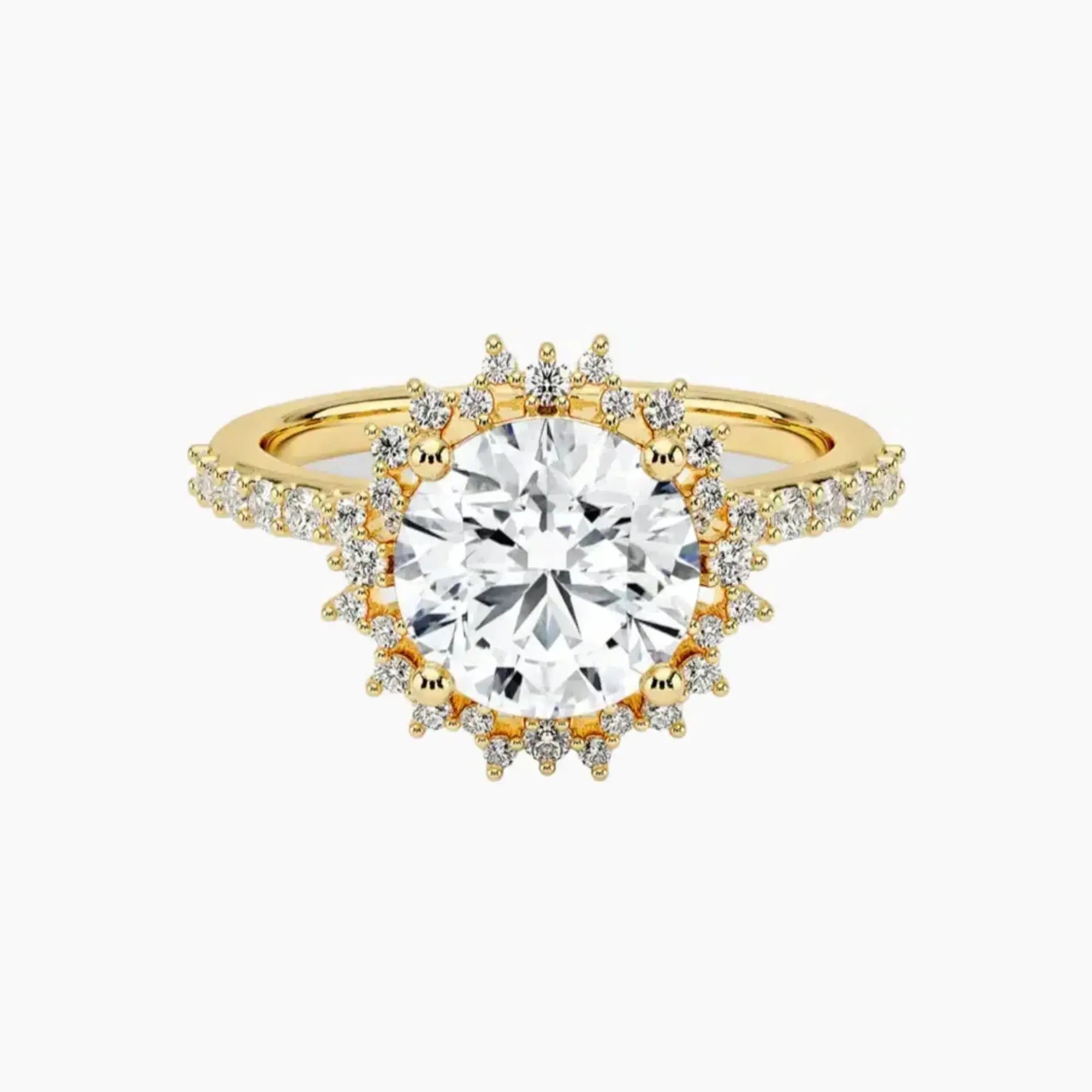 OBSER410 - Coraline Halo Round engagement ring setting view 7