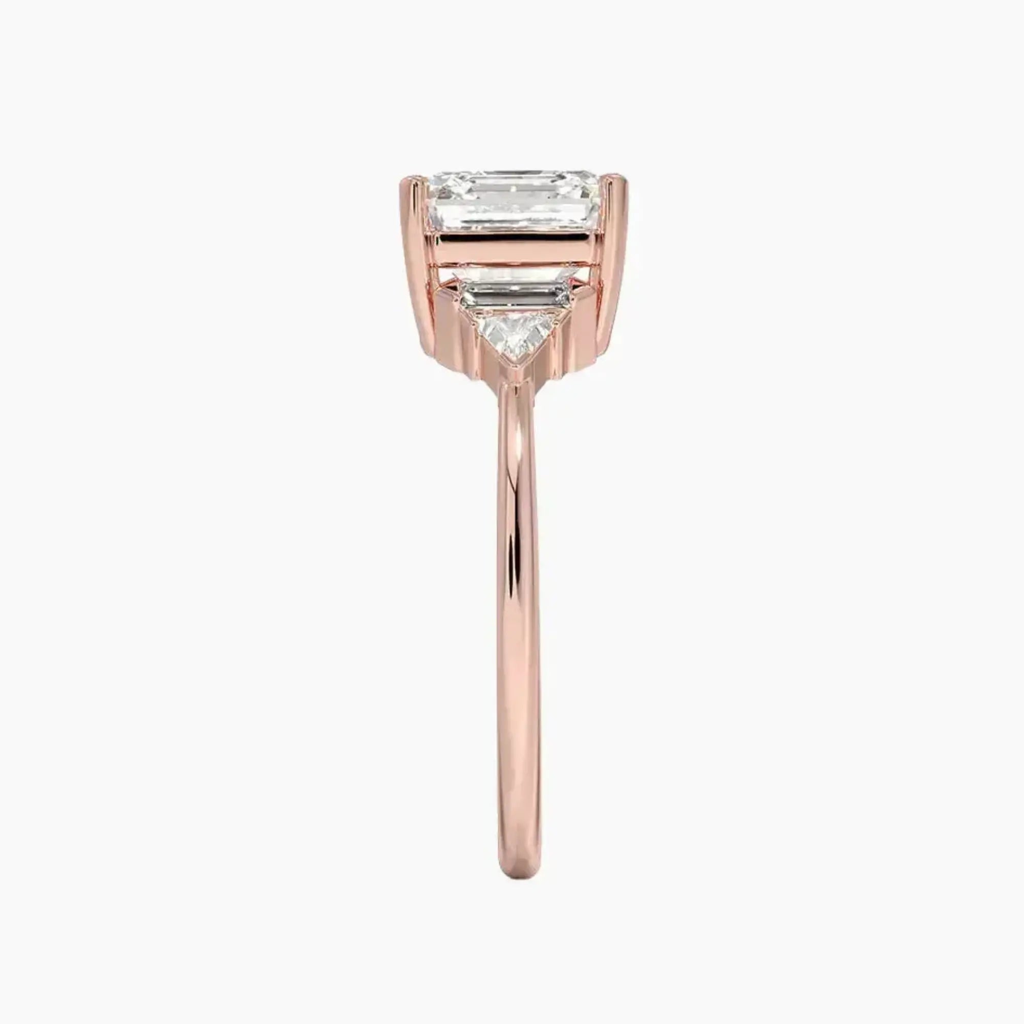 OBSER325 - Honora Five Stone Asscher engagement ring setting view 6