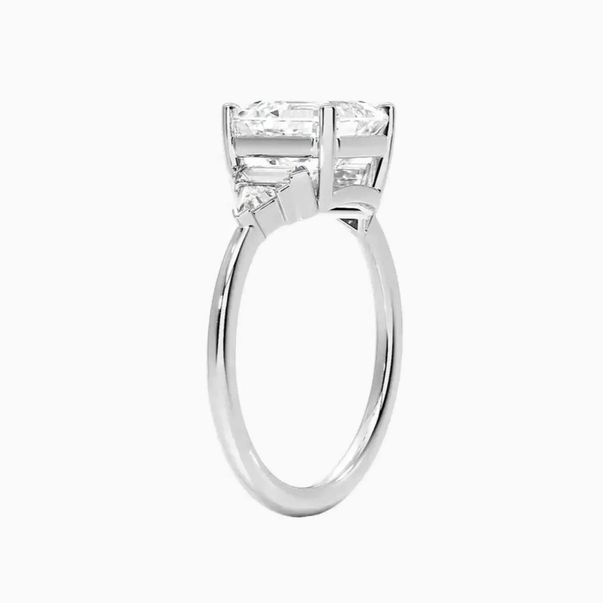 OBSER325 - Honora Five Stone Asscher engagement ring setting view 2