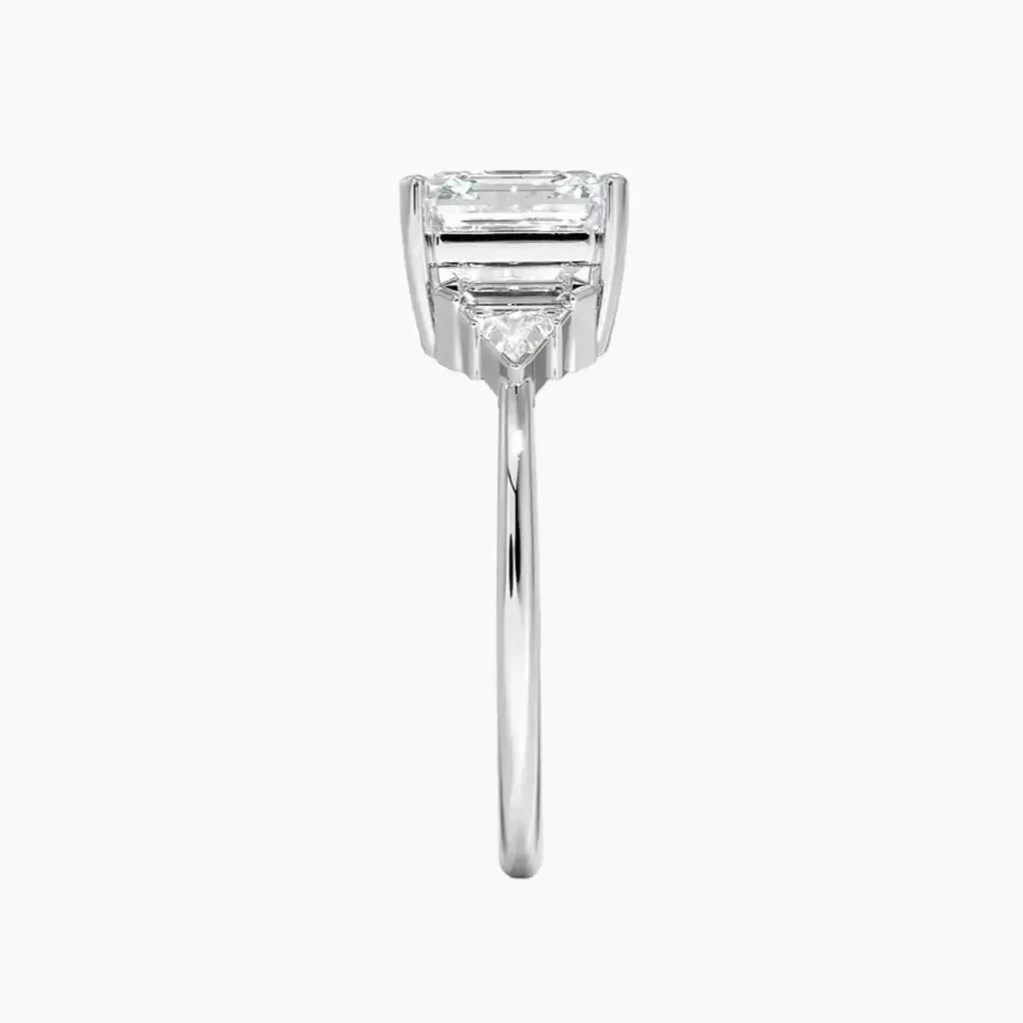 OBSER325 - Honora Five Stone Asscher engagement ring setting view 3