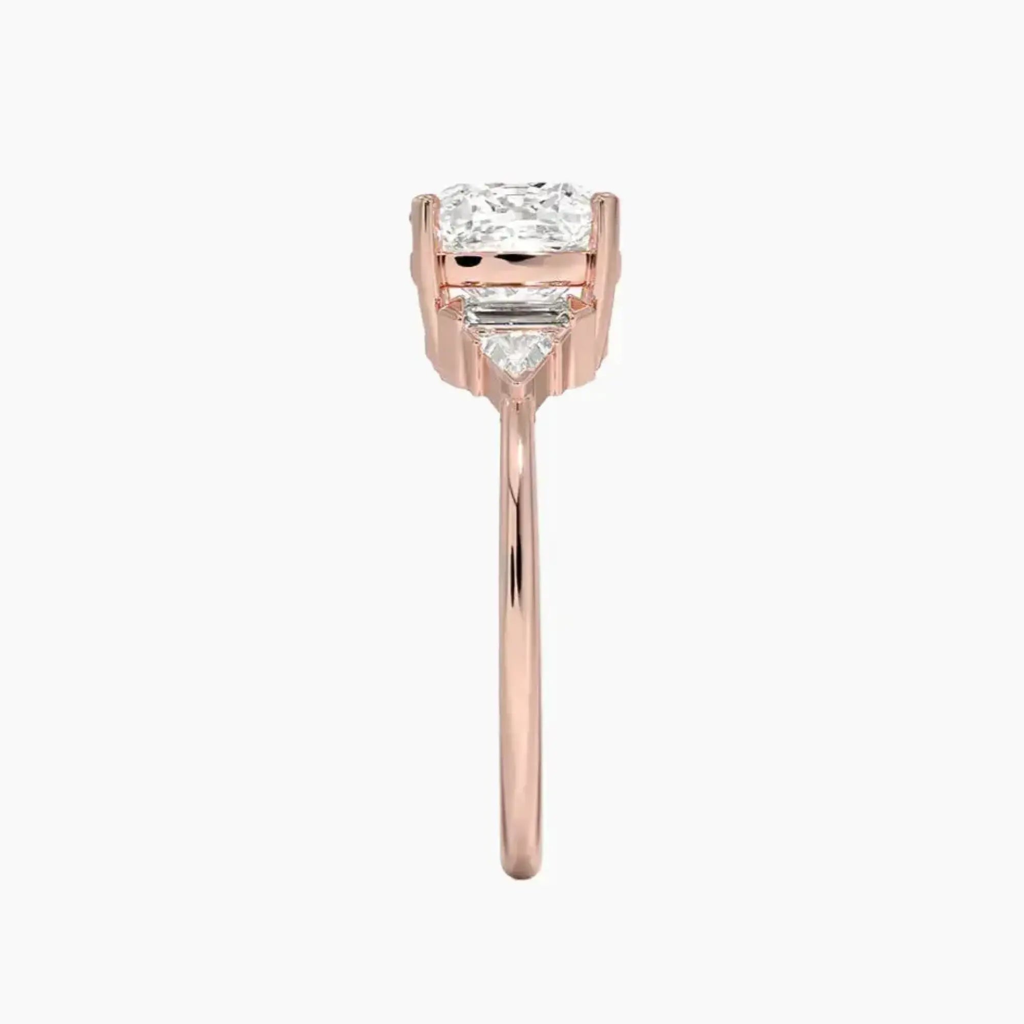 OBSER330 - Honora Five Stone Cushion engagement ring setting view 6