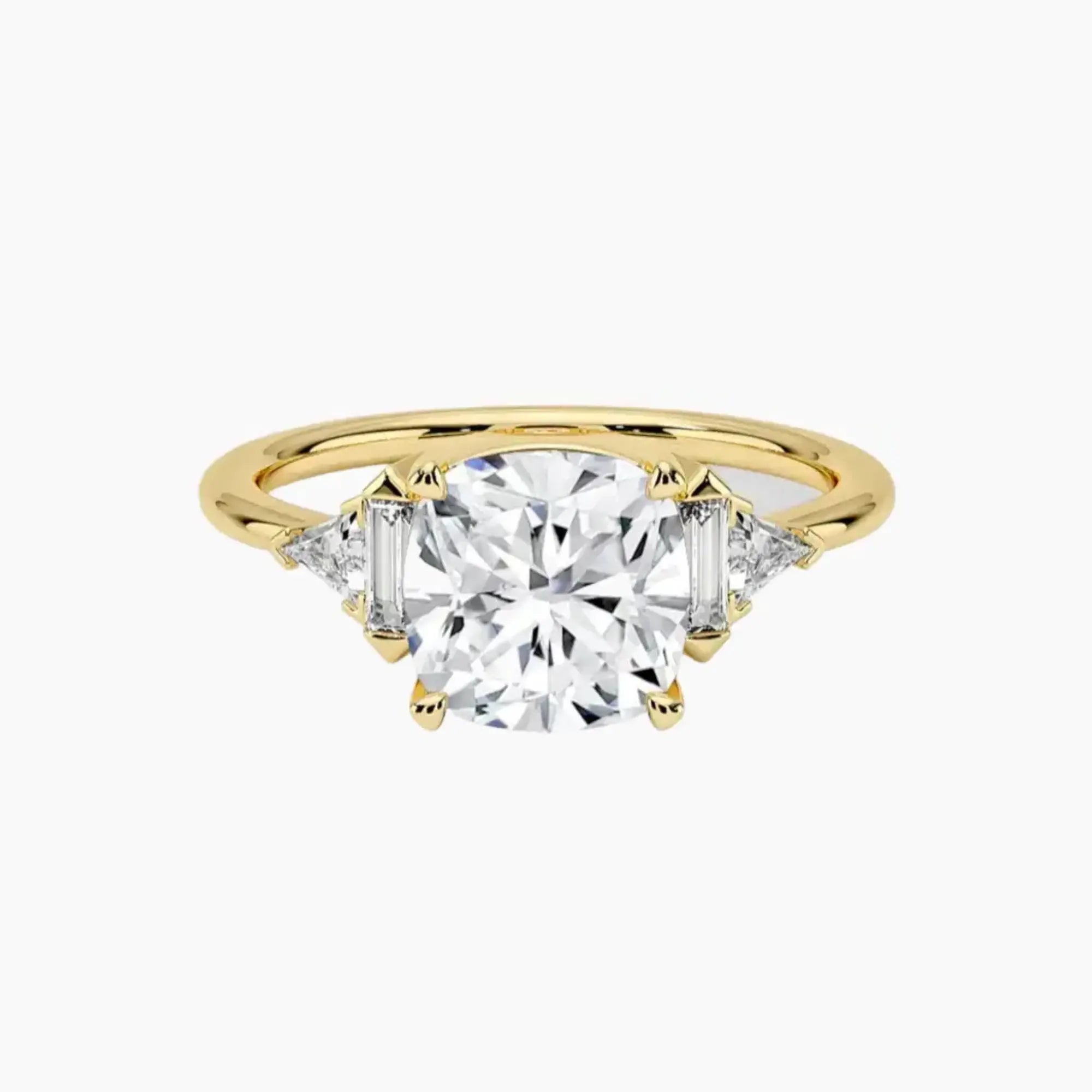 OBSER330 - Honora Five Stone Cushion engagement ring setting view 7