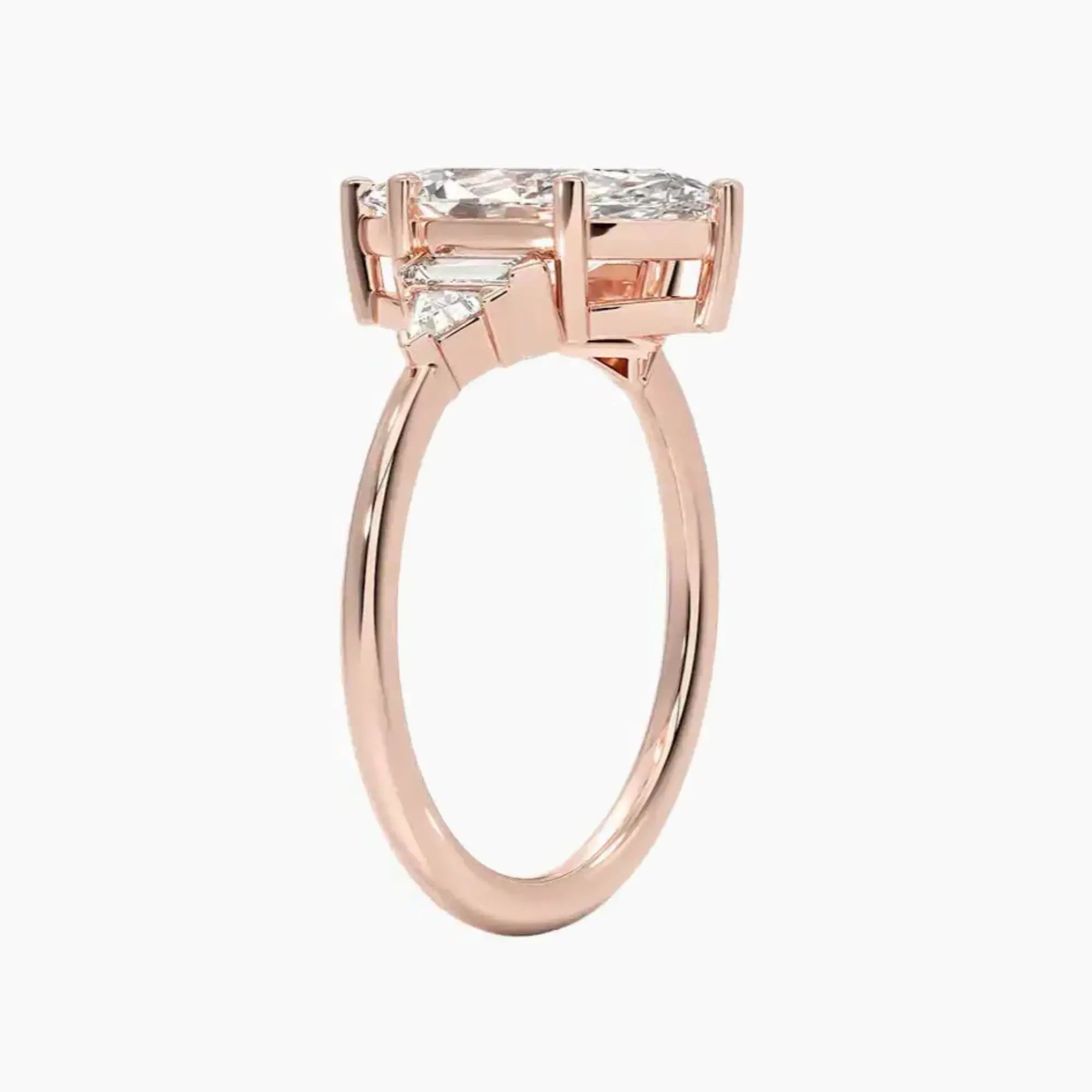 OBSER326 - Honora Five Stone Marquise engagement ring setting view 5