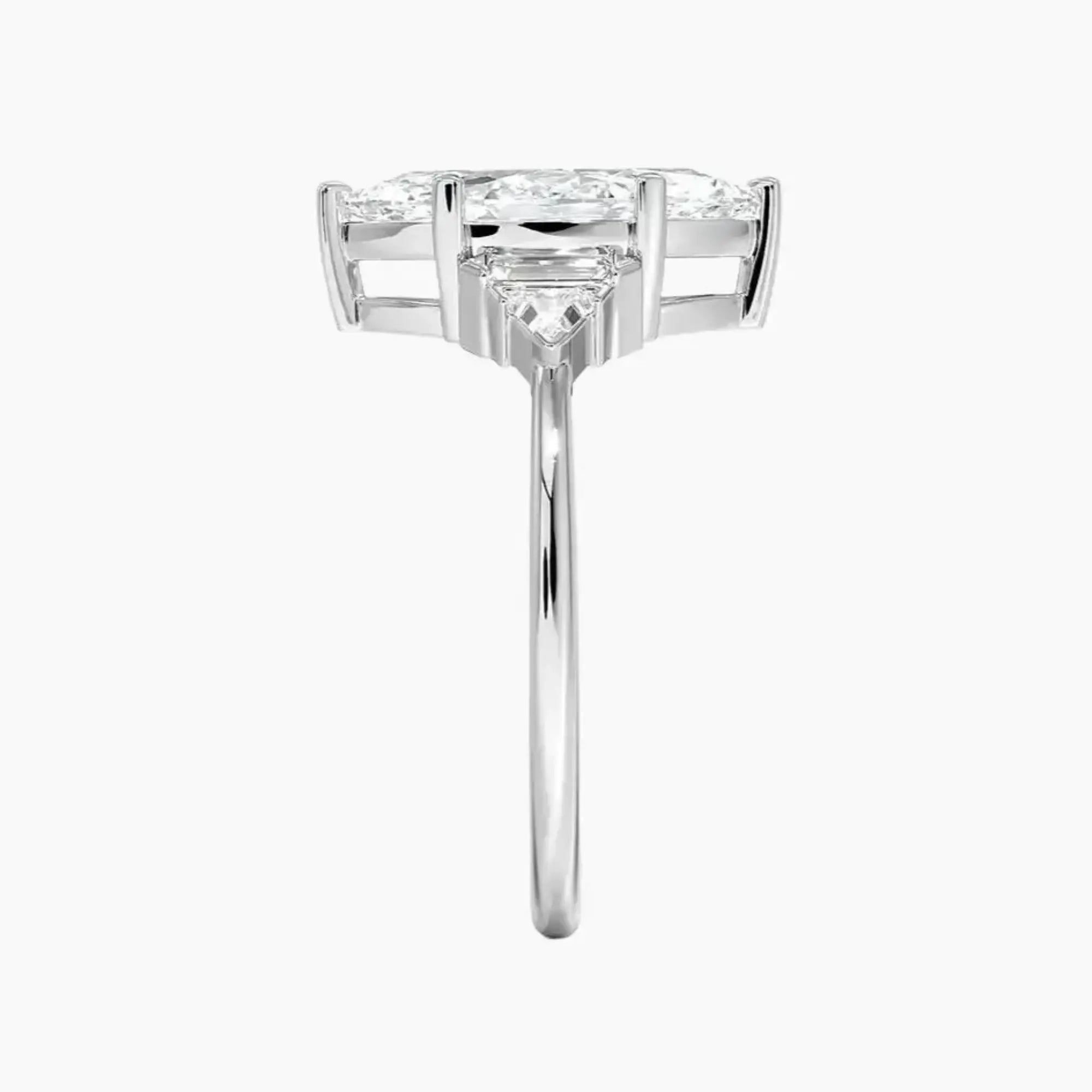 OBSER326 - Honora Five Stone Marquise engagement ring setting view 3