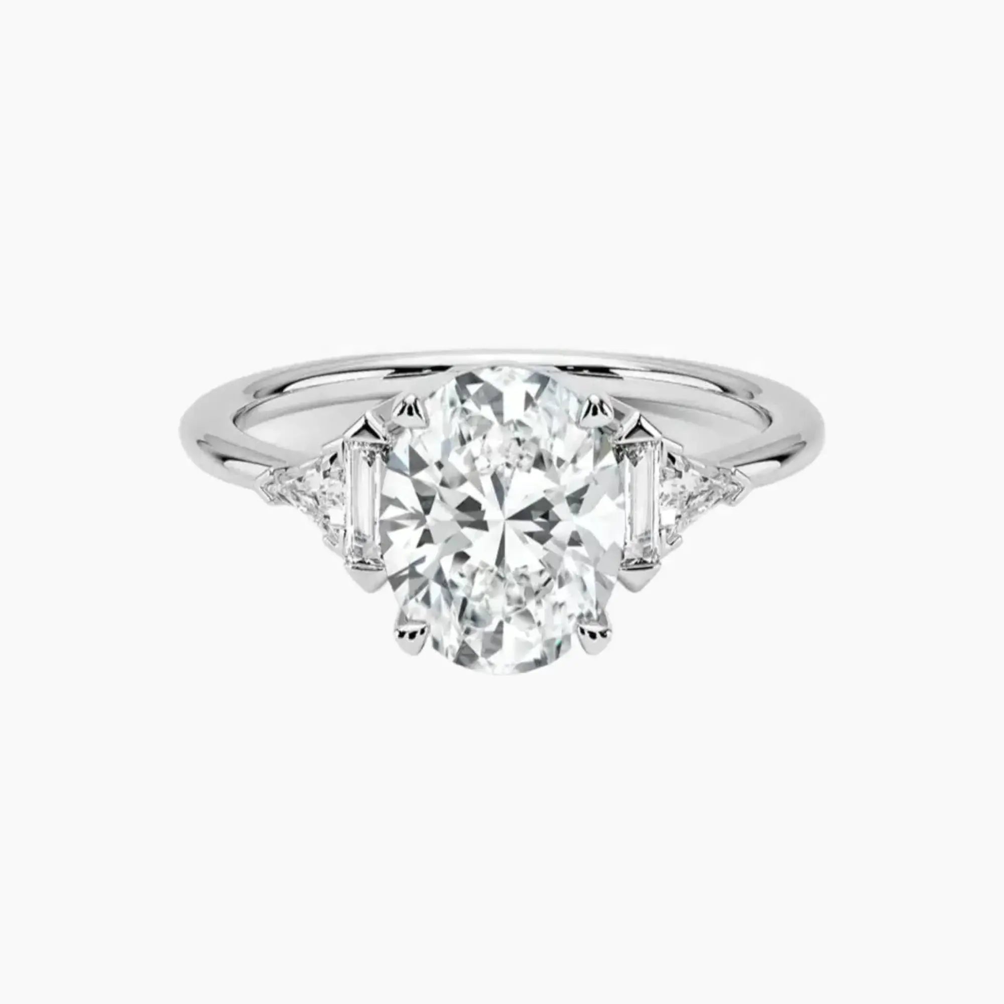 OBSER331 - Honora Five Stone Oval engagement ring setting view 1
