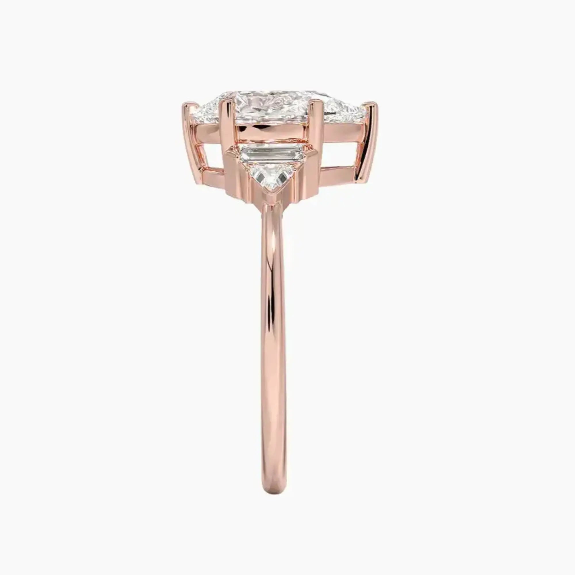 OBSER329 - Honora Five Stone Pear engagement ring setting view 6