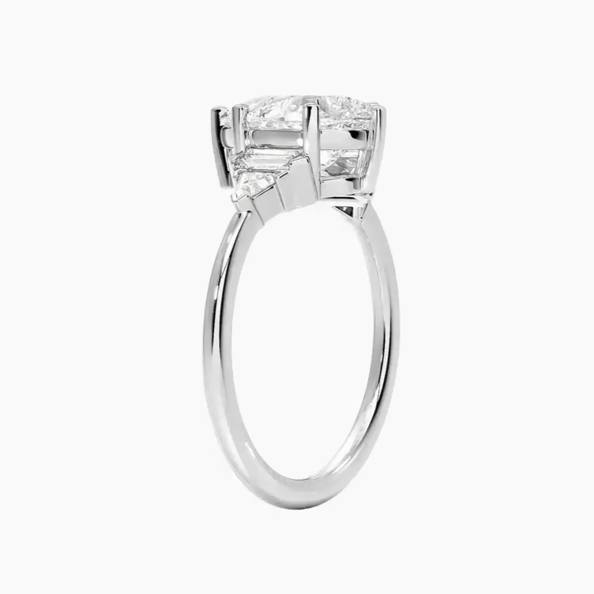 OBSER329 - Honora Five Stone Pear engagement ring setting view 2