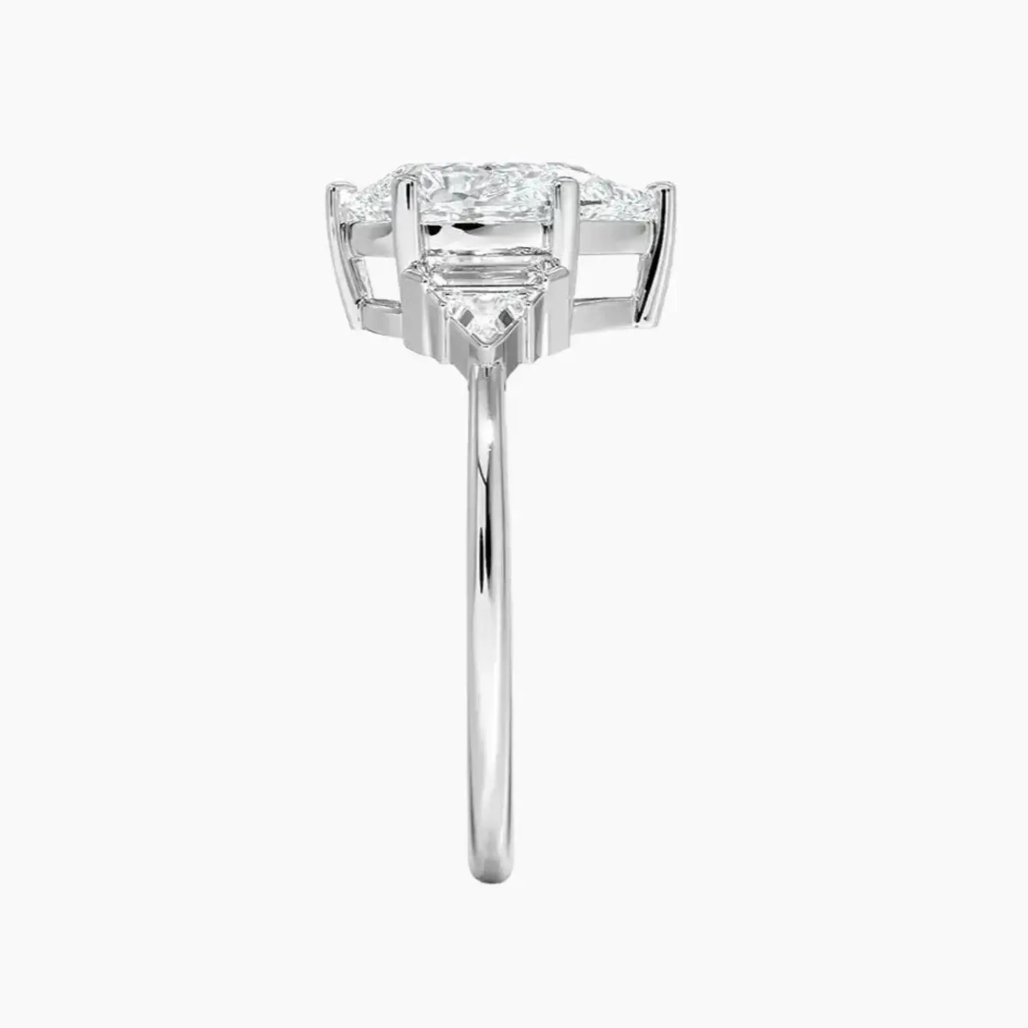 OBSER329 - Honora Five Stone Pear engagement ring setting view 3