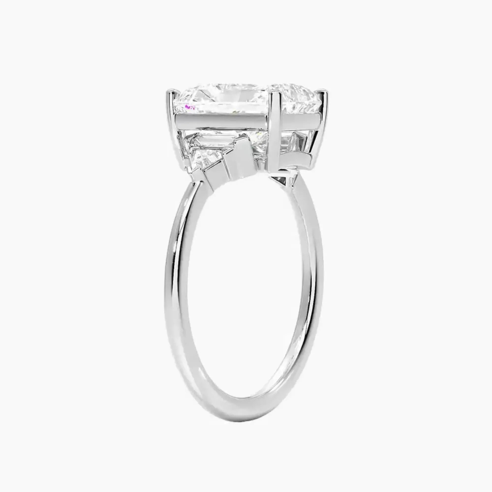 OBSER147 - Honora Five Stone Radiant engagement ring setting view 2