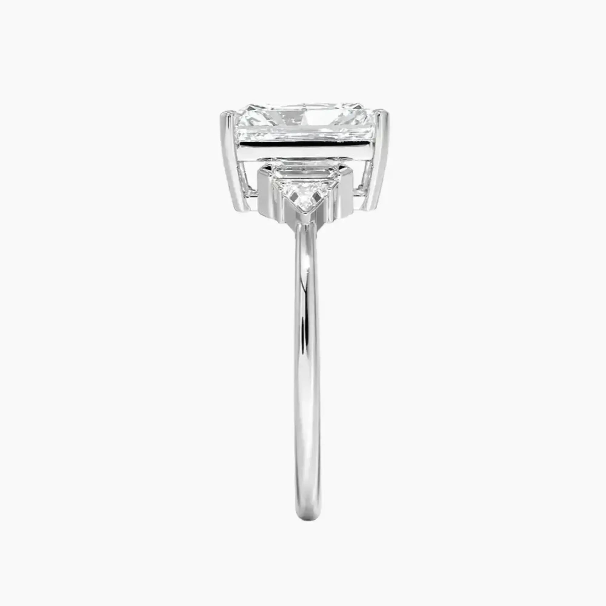 OBSER147 - Honora Five Stone Radiant engagement ring setting view 3