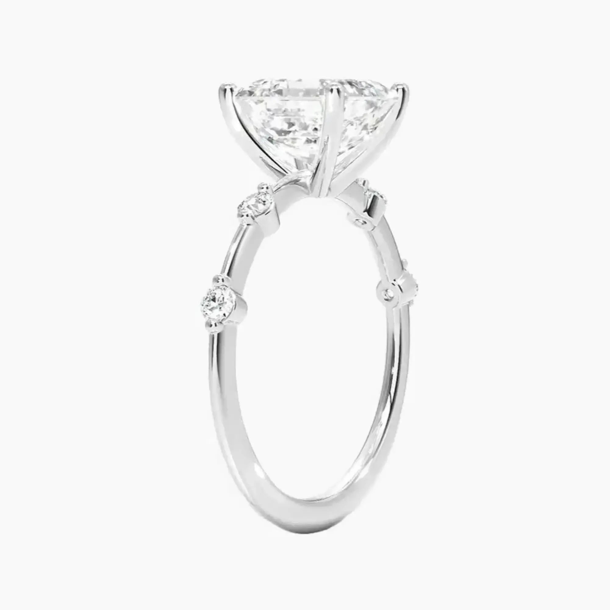 OBSER255 - Sena Asscher engagement ring setting view 2