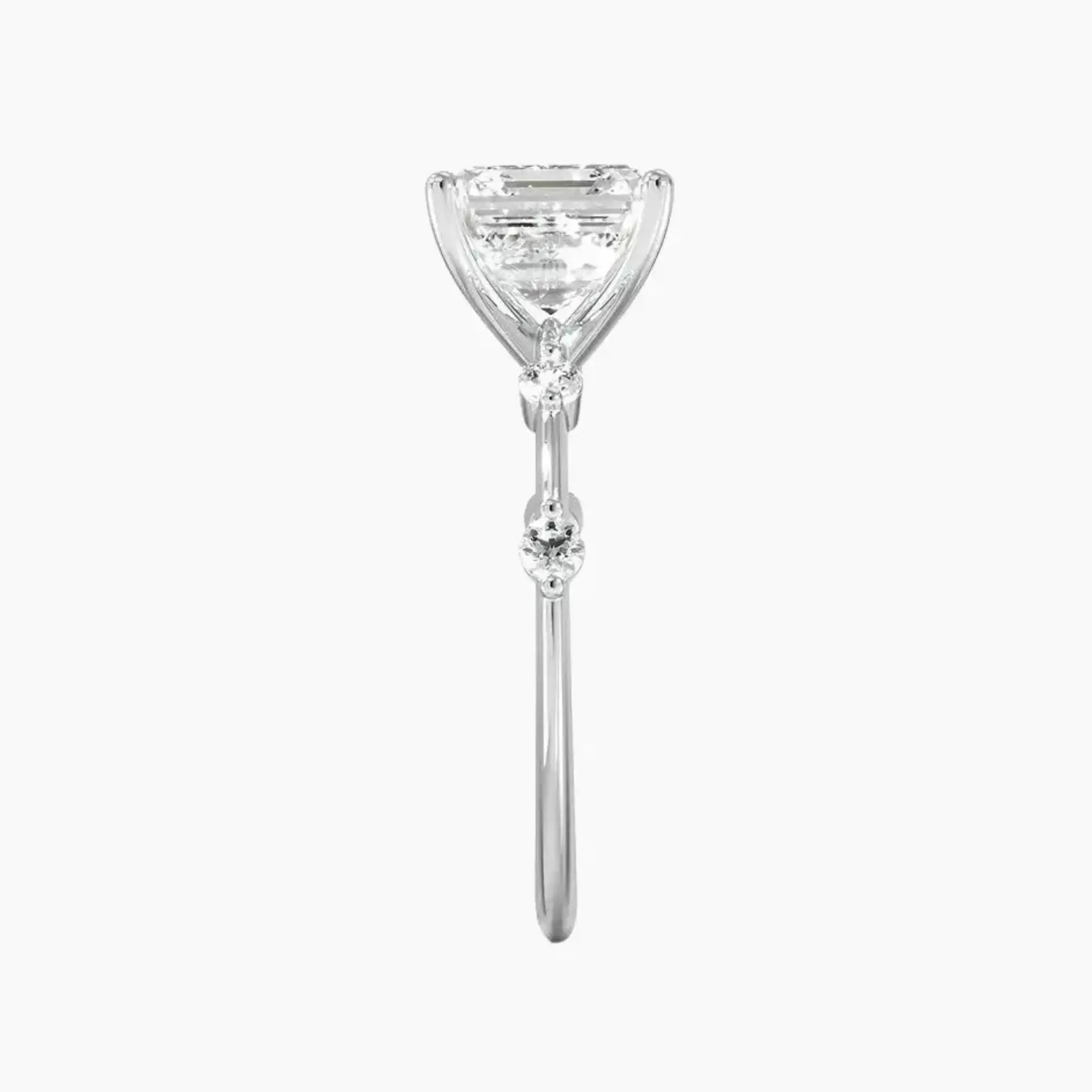 OBSER255 - Sena Asscher engagement ring setting view 3