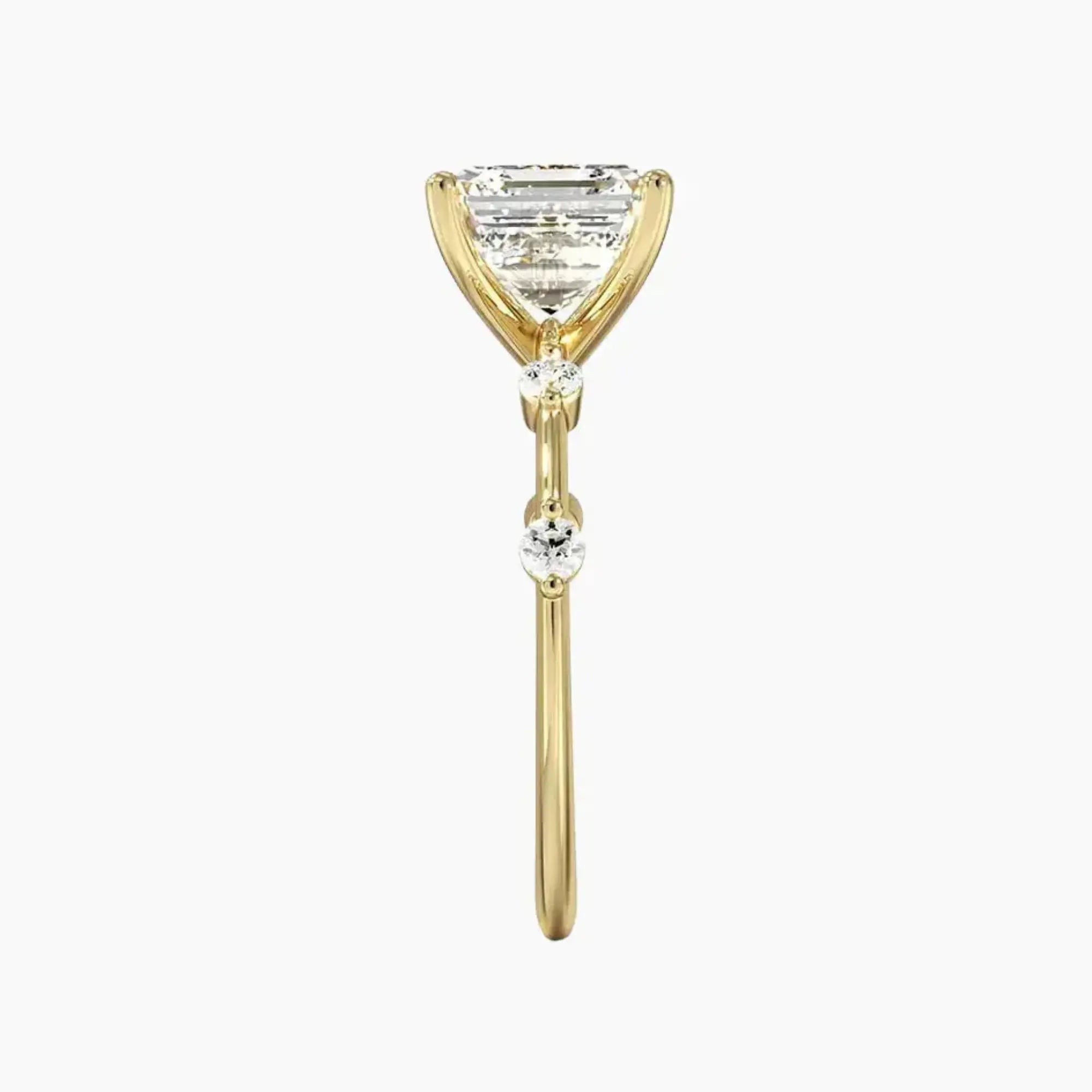 OBSER255 - Sena Asscher engagement ring setting view 9