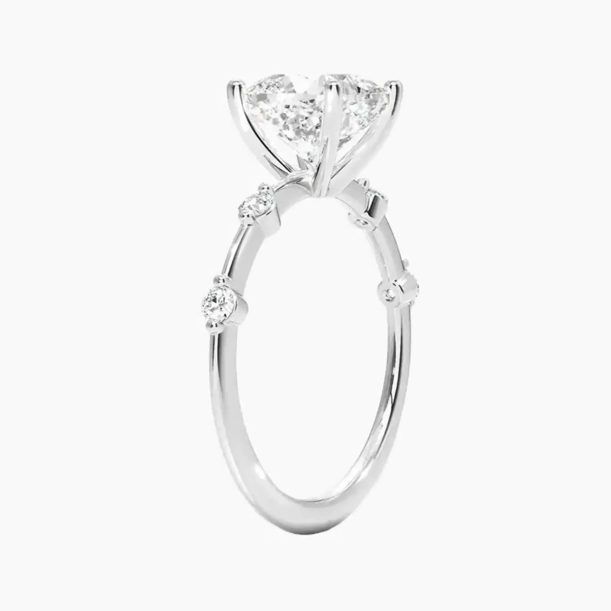 OBSER258 - Sena Cushion engagement ring setting view 2