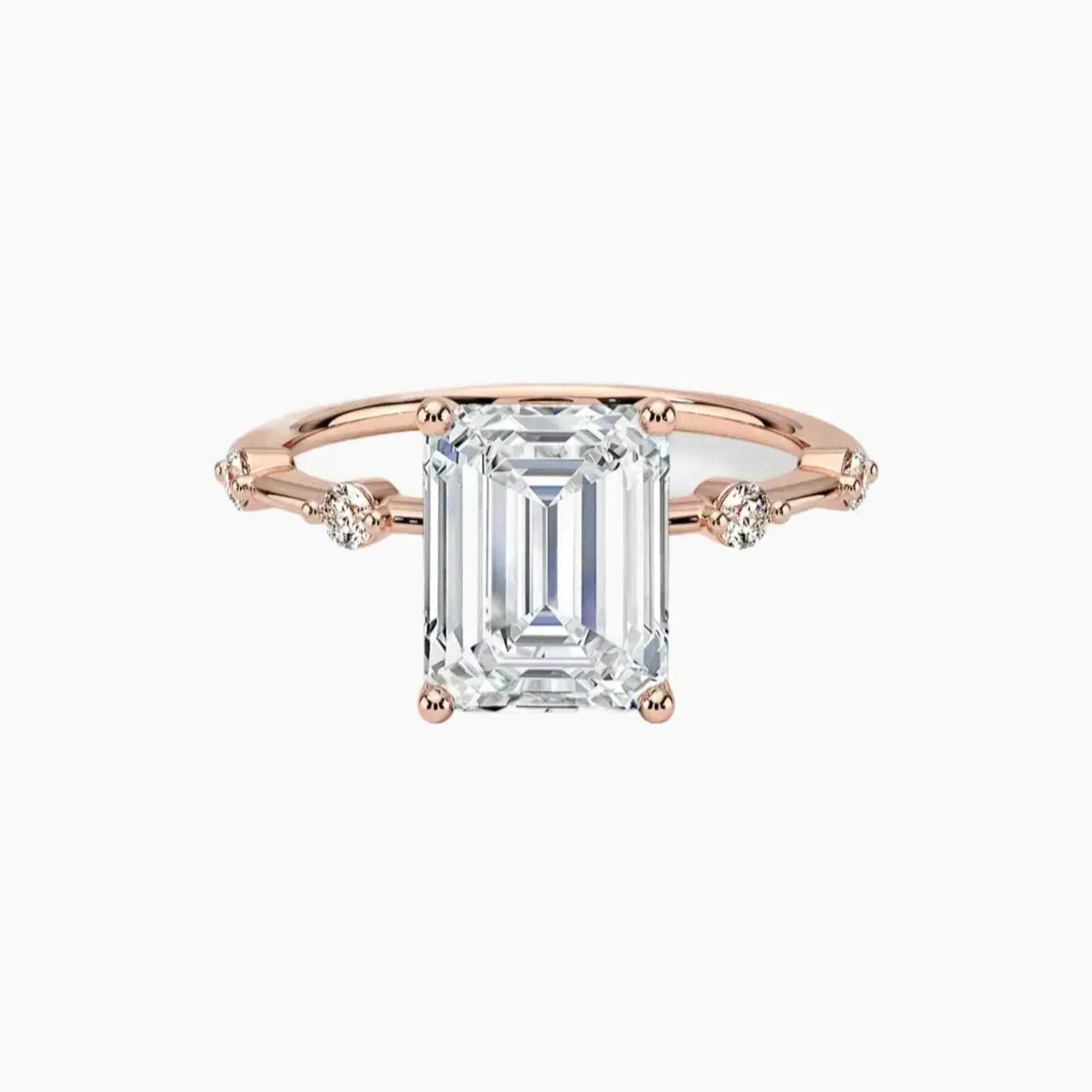 OBSER136 - Sena Emerald engagement ring setting view 4