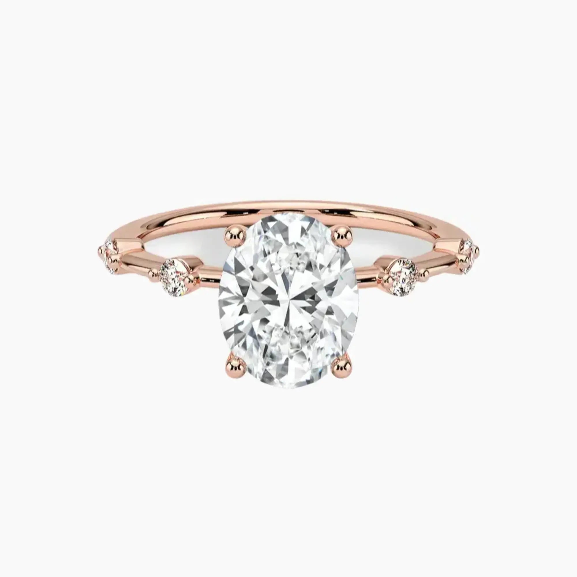 OBSER259 - Sena Oval engagement ring setting view 4