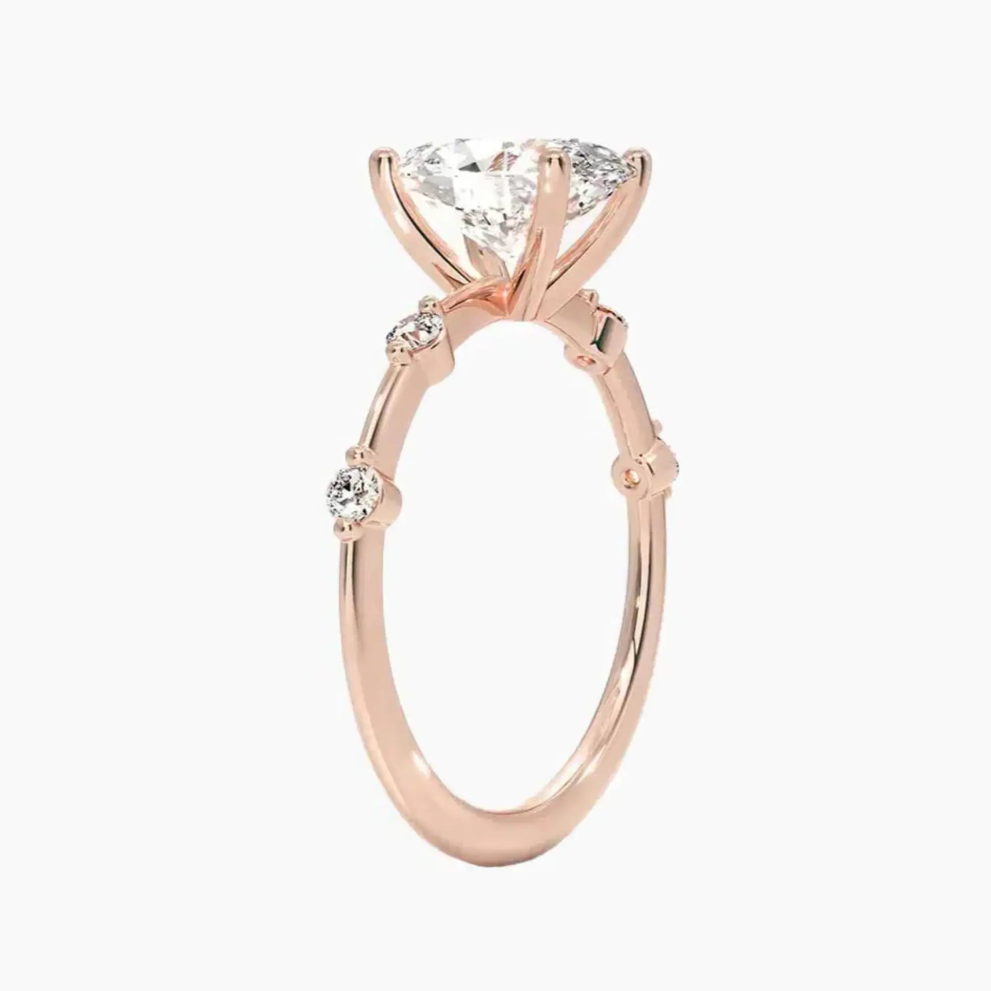 OBSER259 - Sena Oval engagement ring setting view 5