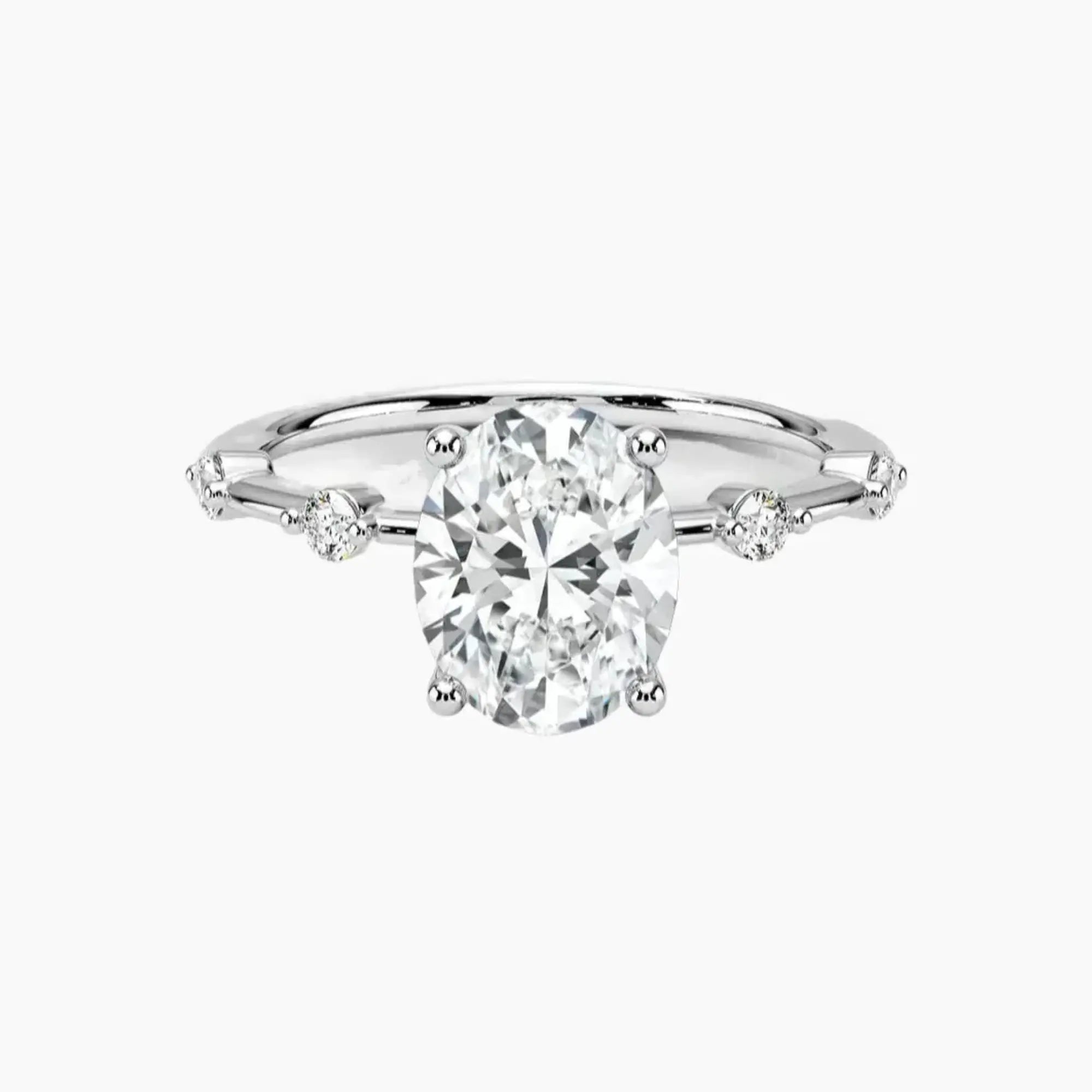 OBSER259 - Sena Oval engagement ring setting view 1