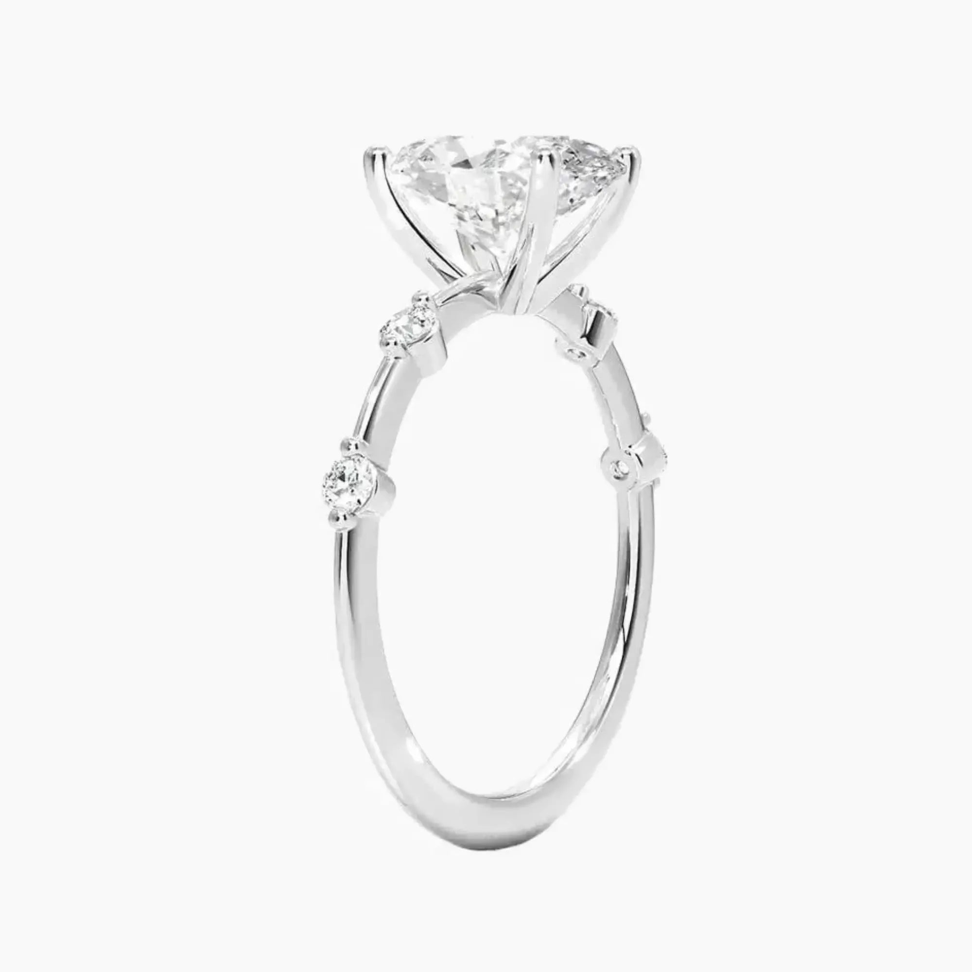 OBSER259 - Sena Oval engagement ring setting view 2