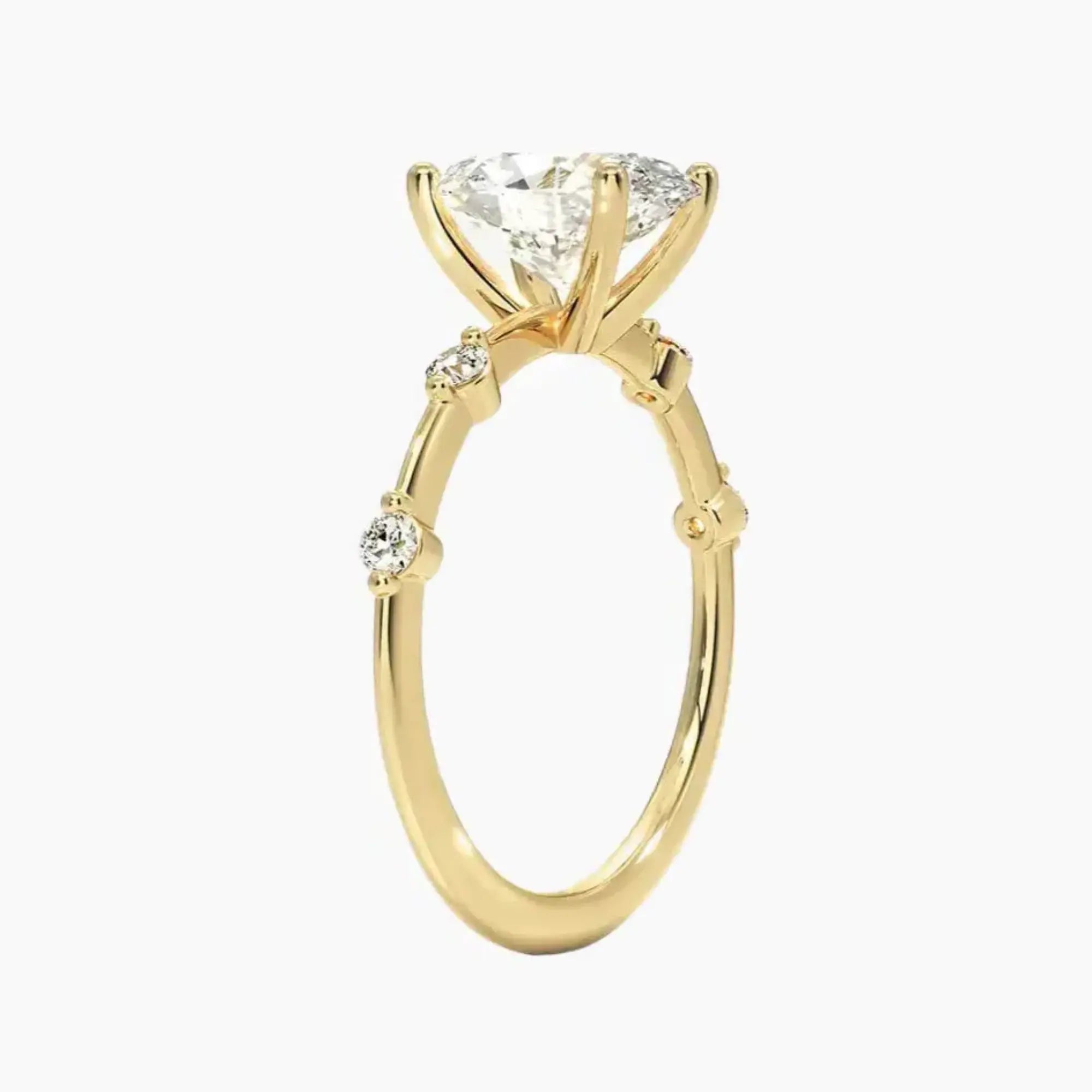 OBSER259 - Sena Oval engagement ring setting view 8