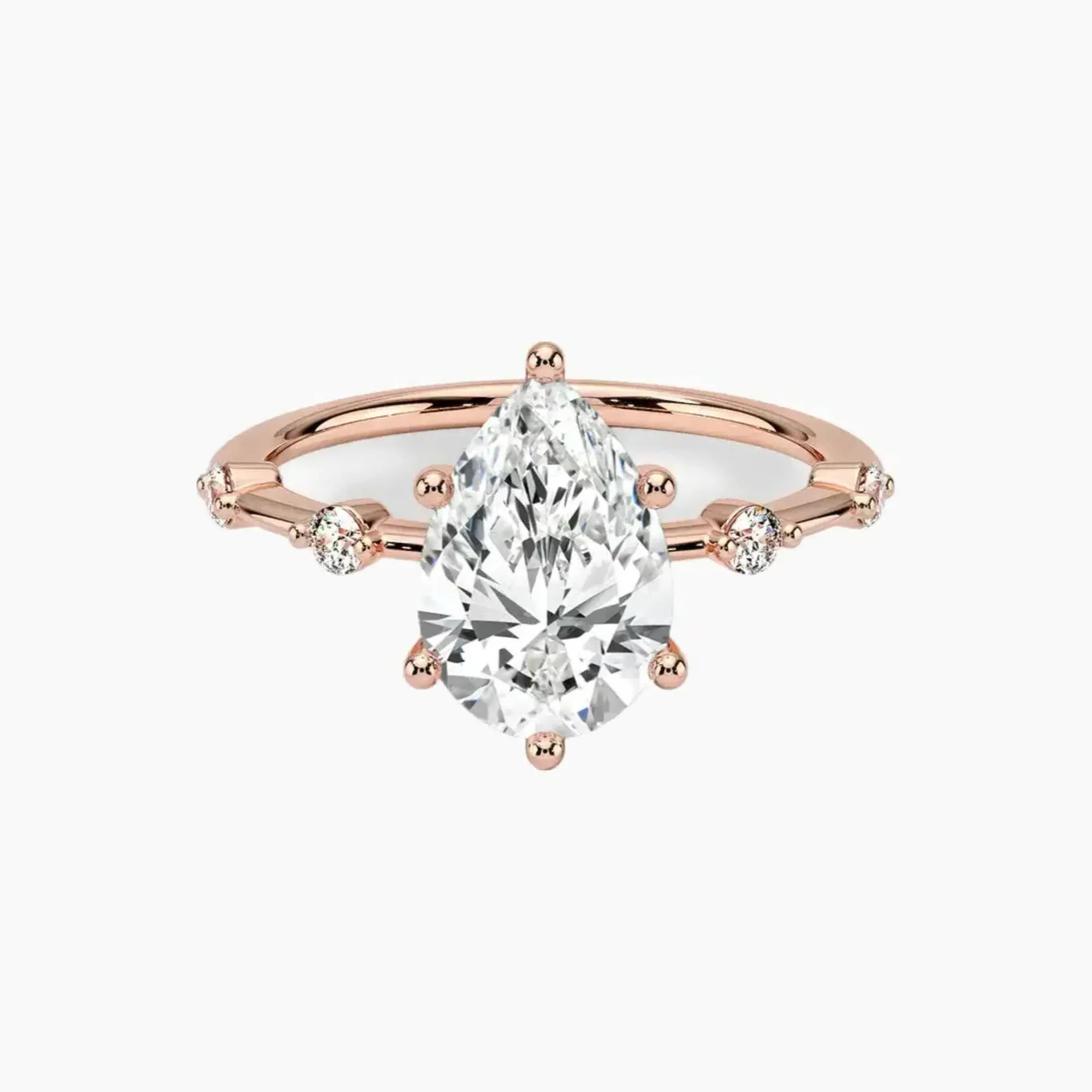 OBSER257 - Sena Pear engagement ring setting view 4