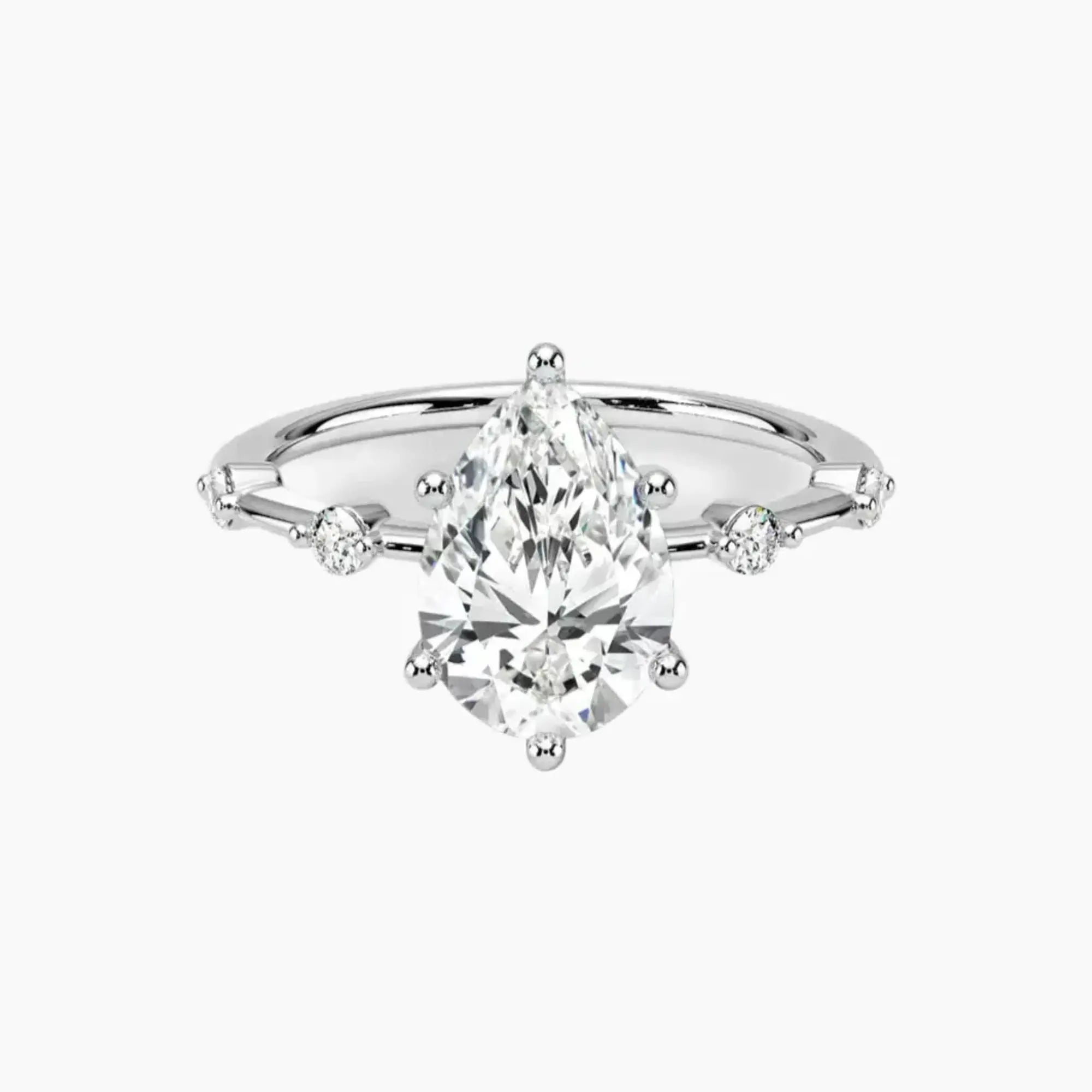 OBSER257 - Sena Pear engagement ring setting view 1