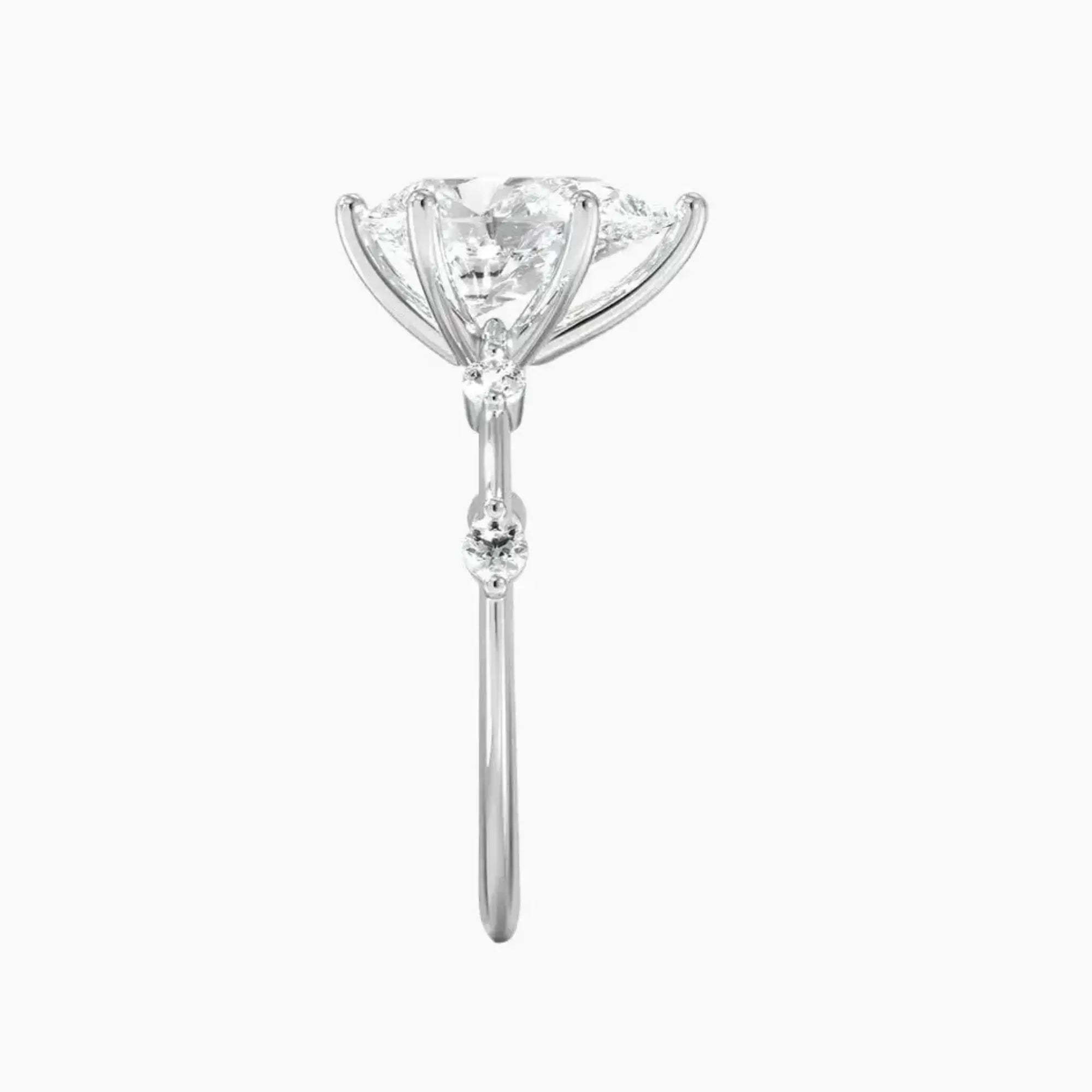 OBSER257 - Sena Pear engagement ring setting view 3