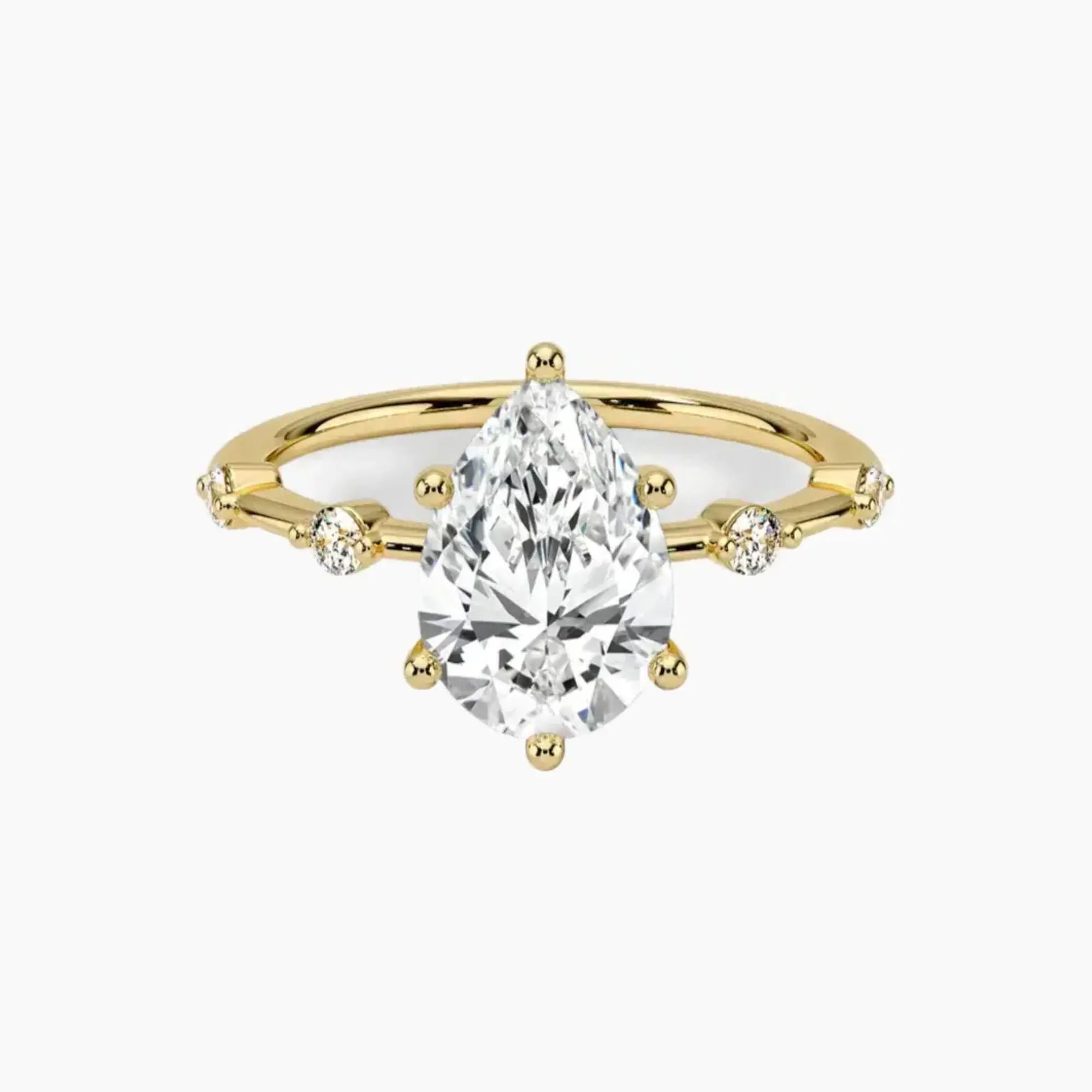 OBSER257 - Sena Pear engagement ring setting view 7