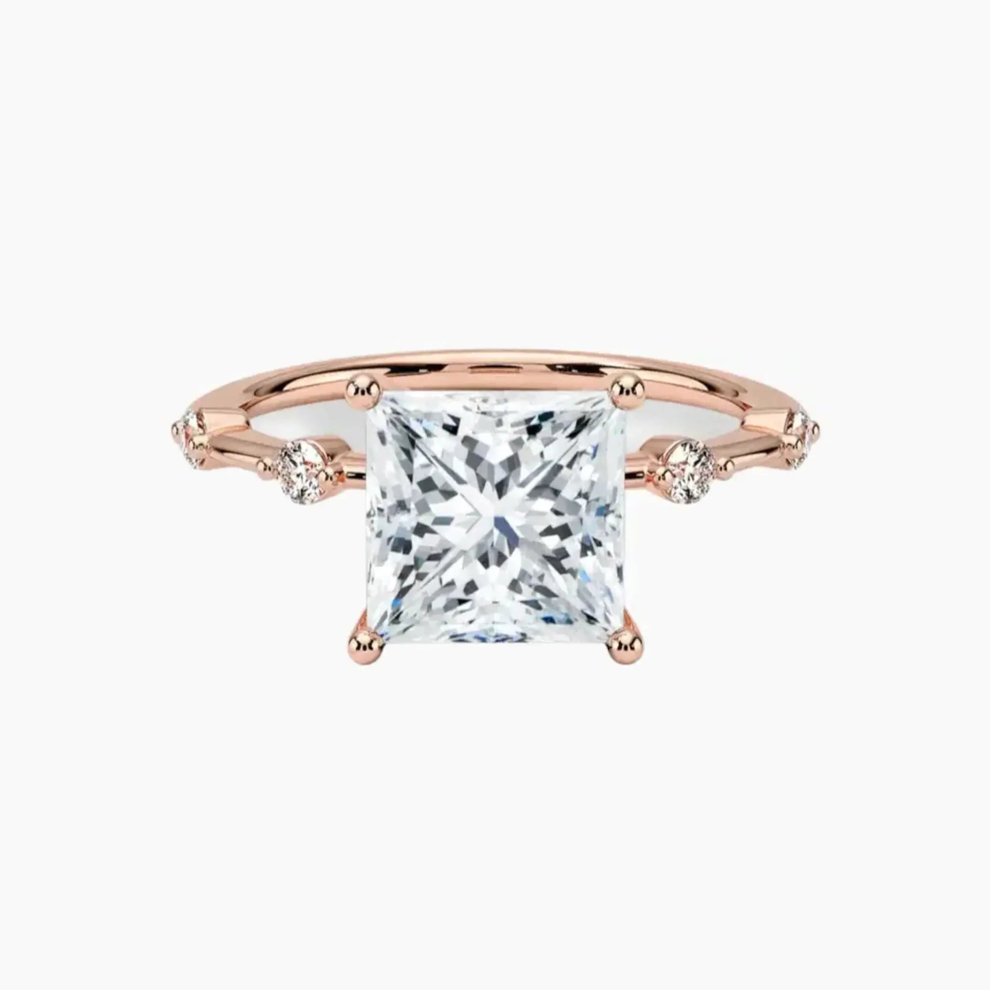 OBSER256 - Sena Princess engagement ring setting view 4