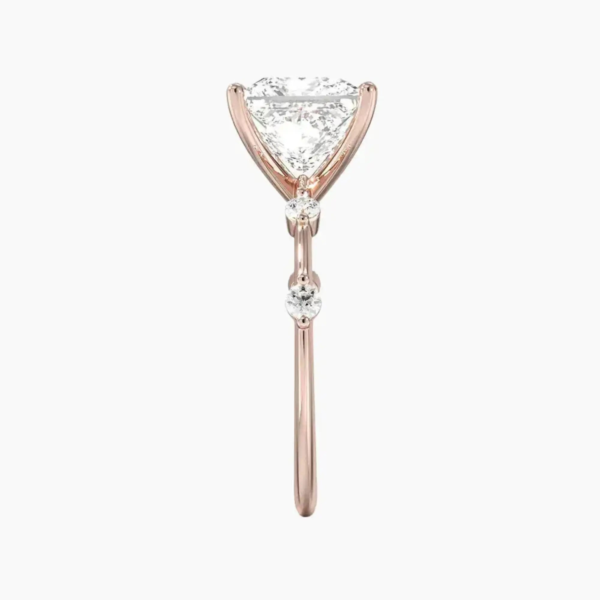 OBSER256 - Sena Princess engagement ring setting view 6