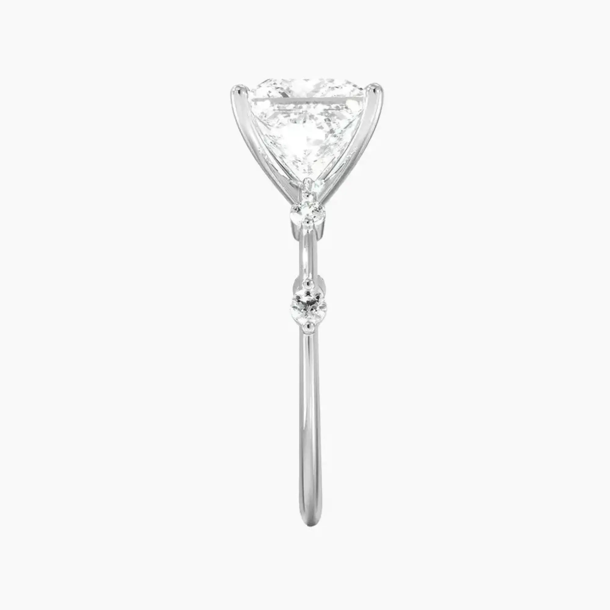 OBSER256 - Sena Princess engagement ring setting view 3
