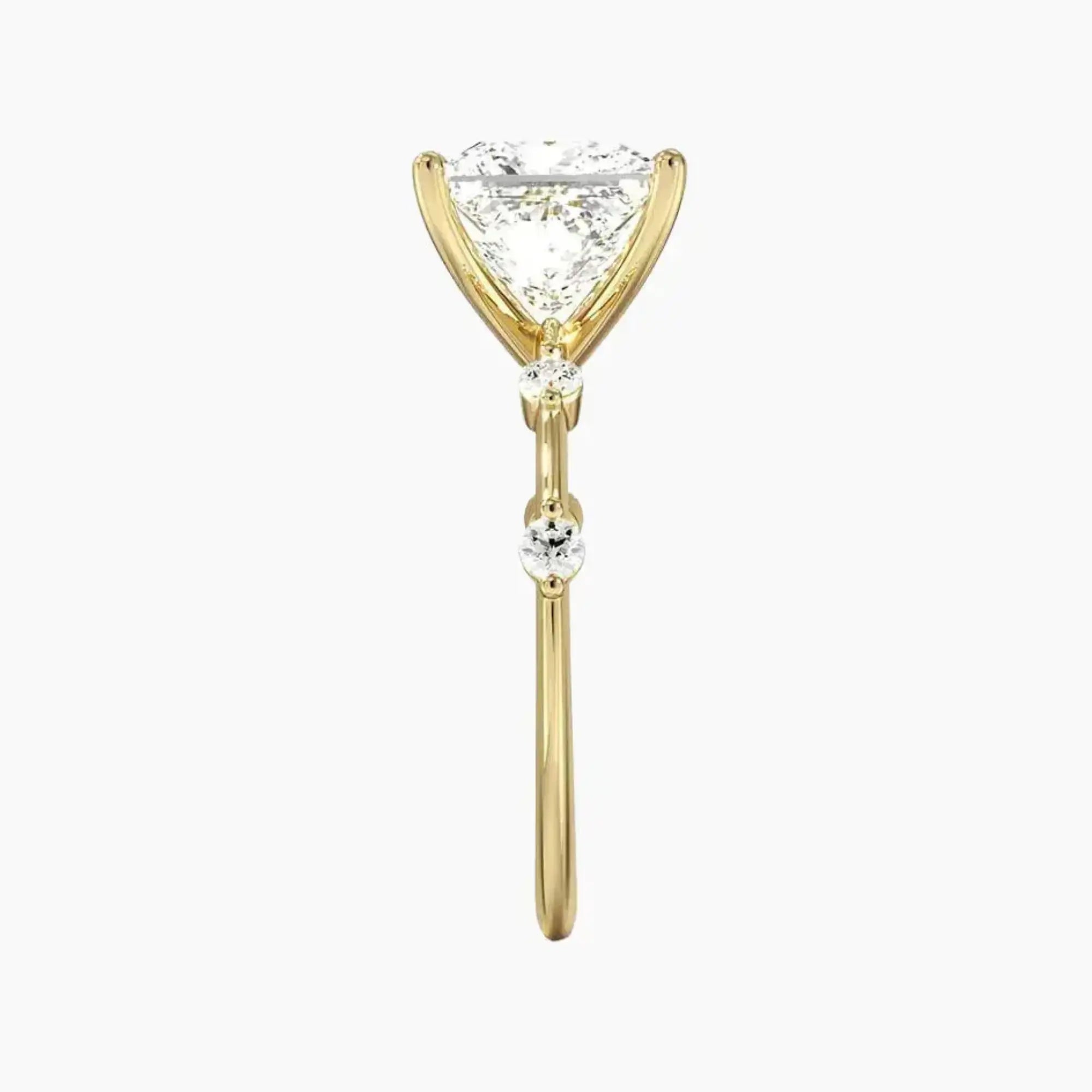 OBSER256 - Sena Princess engagement ring setting view 9