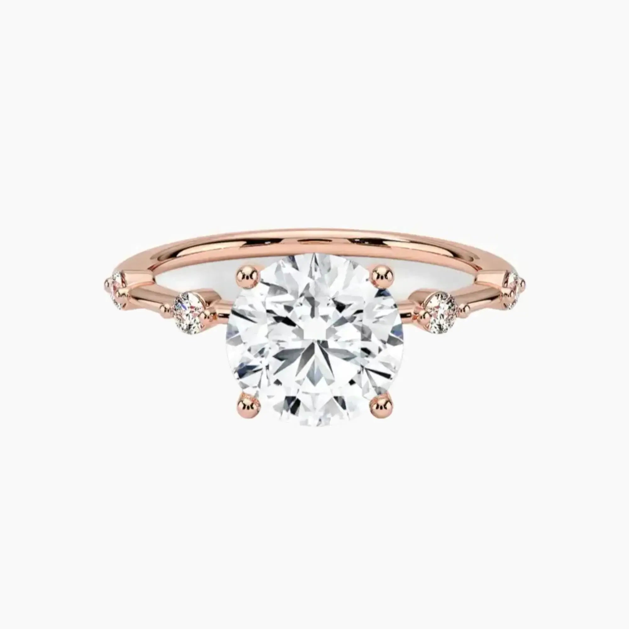 OBSER260 - Sena Round engagement ring setting view 4