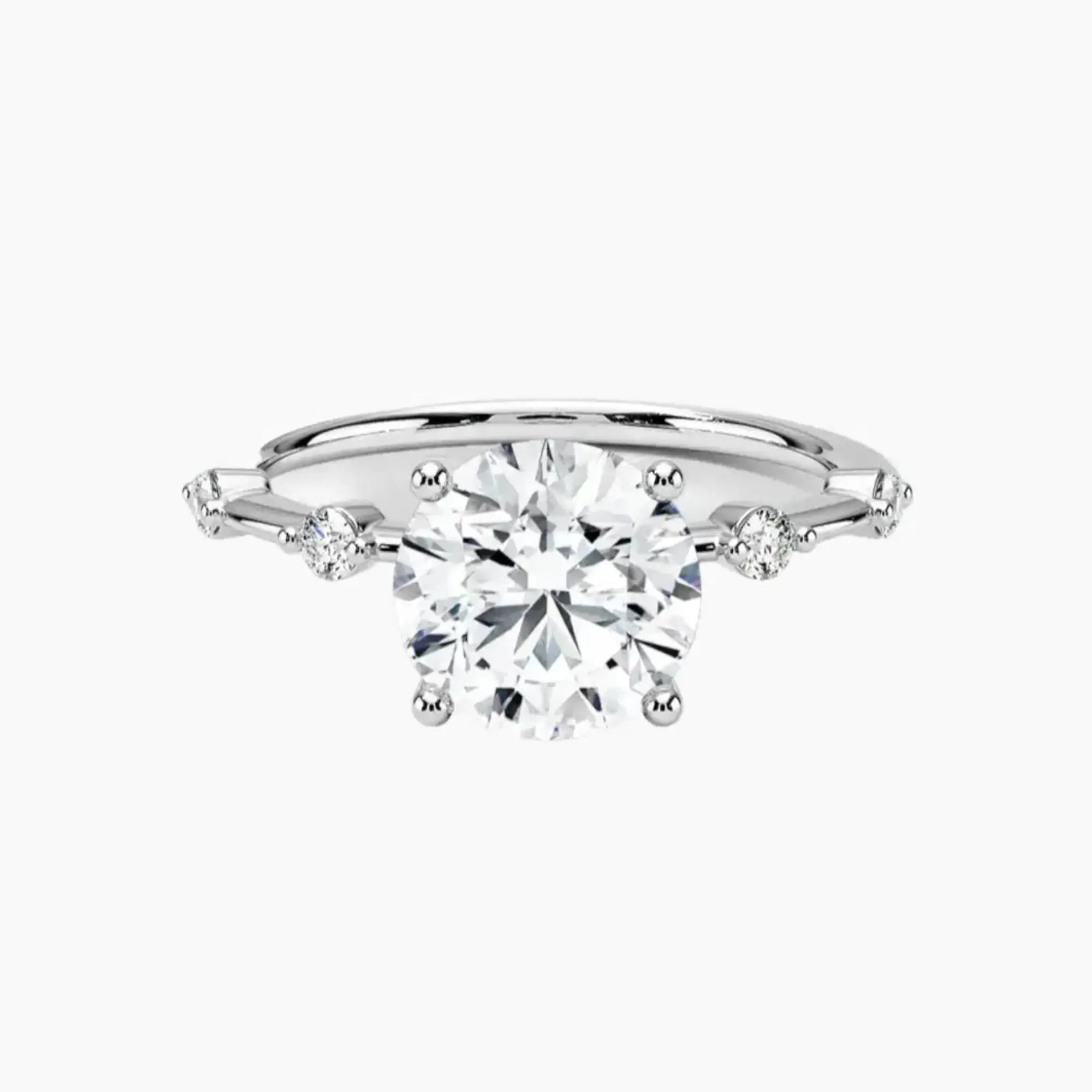 OBSER260 - Sena Round engagement ring setting view 1