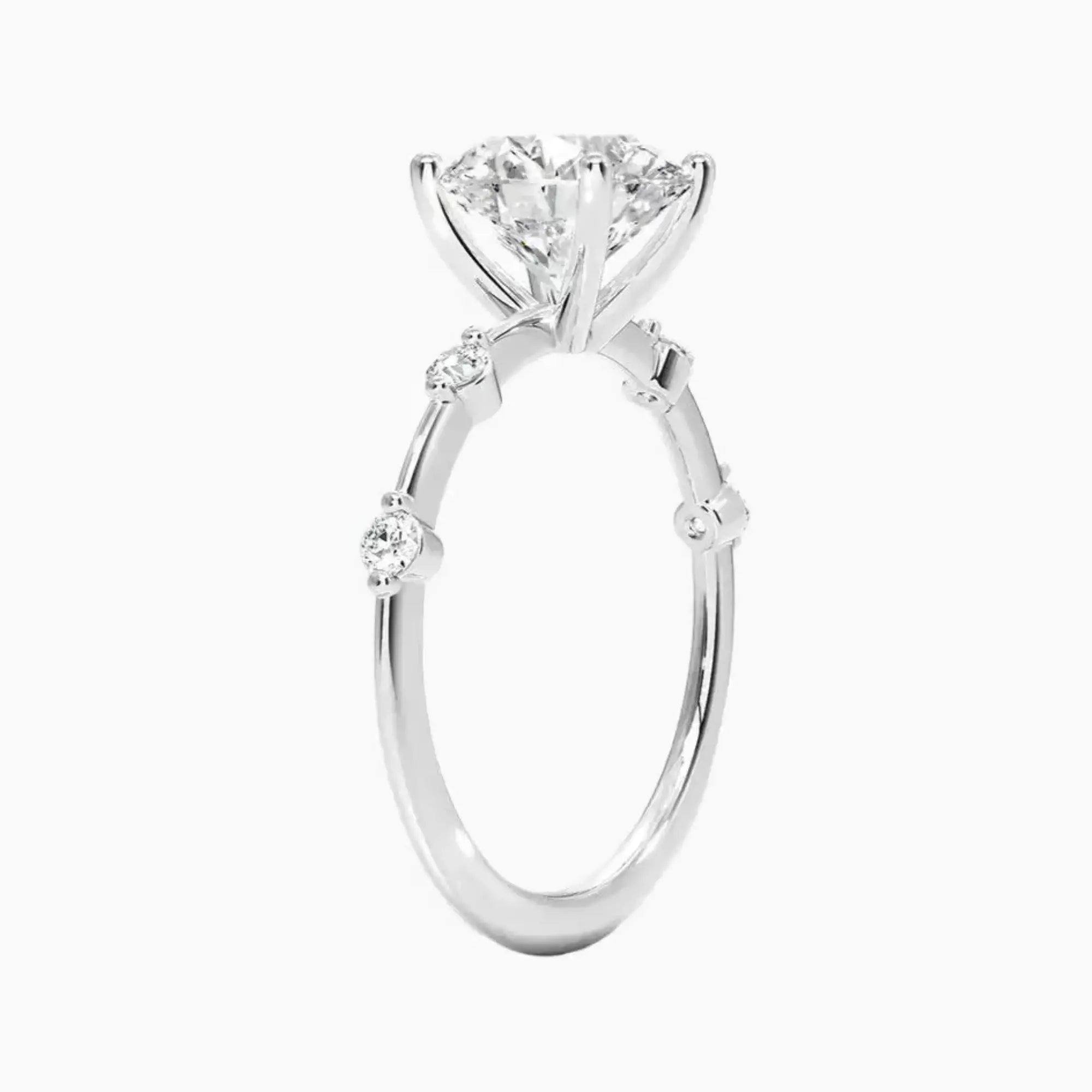 OBSER260 - Sena Round engagement ring setting view 2