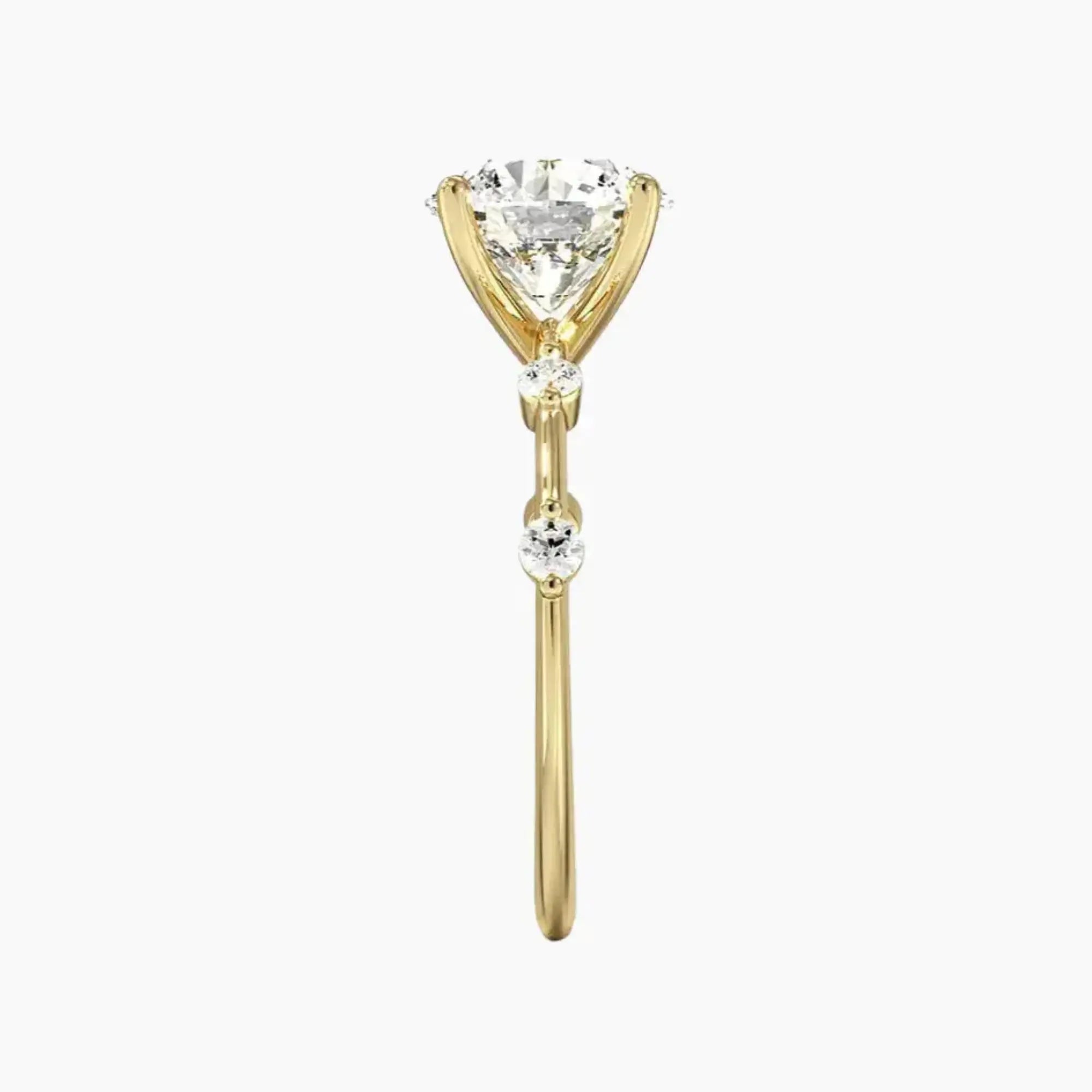 OBSER260 - Sena Round engagement ring setting view 9