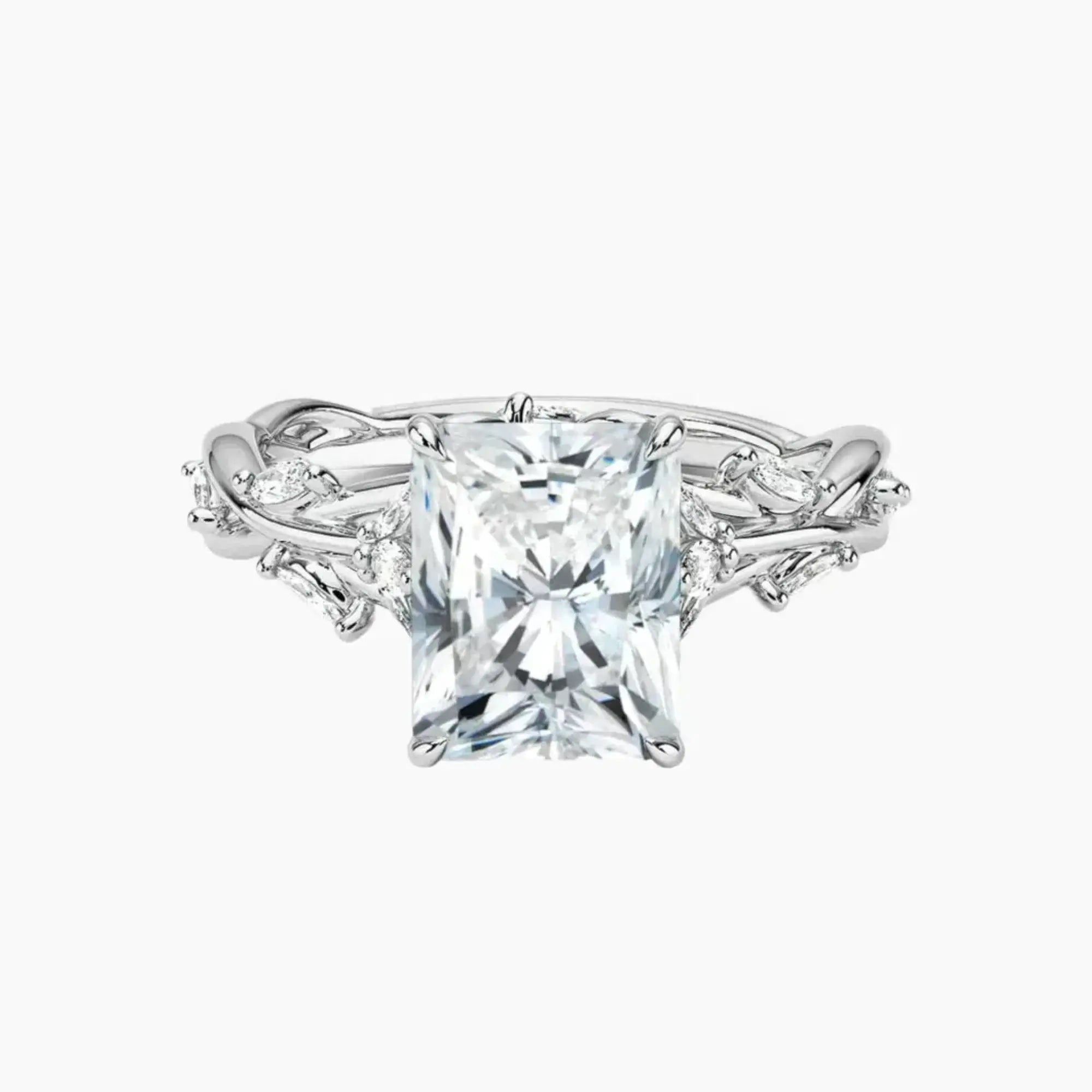 OBSER064 - Melia Radiant engagement ring setting view 1