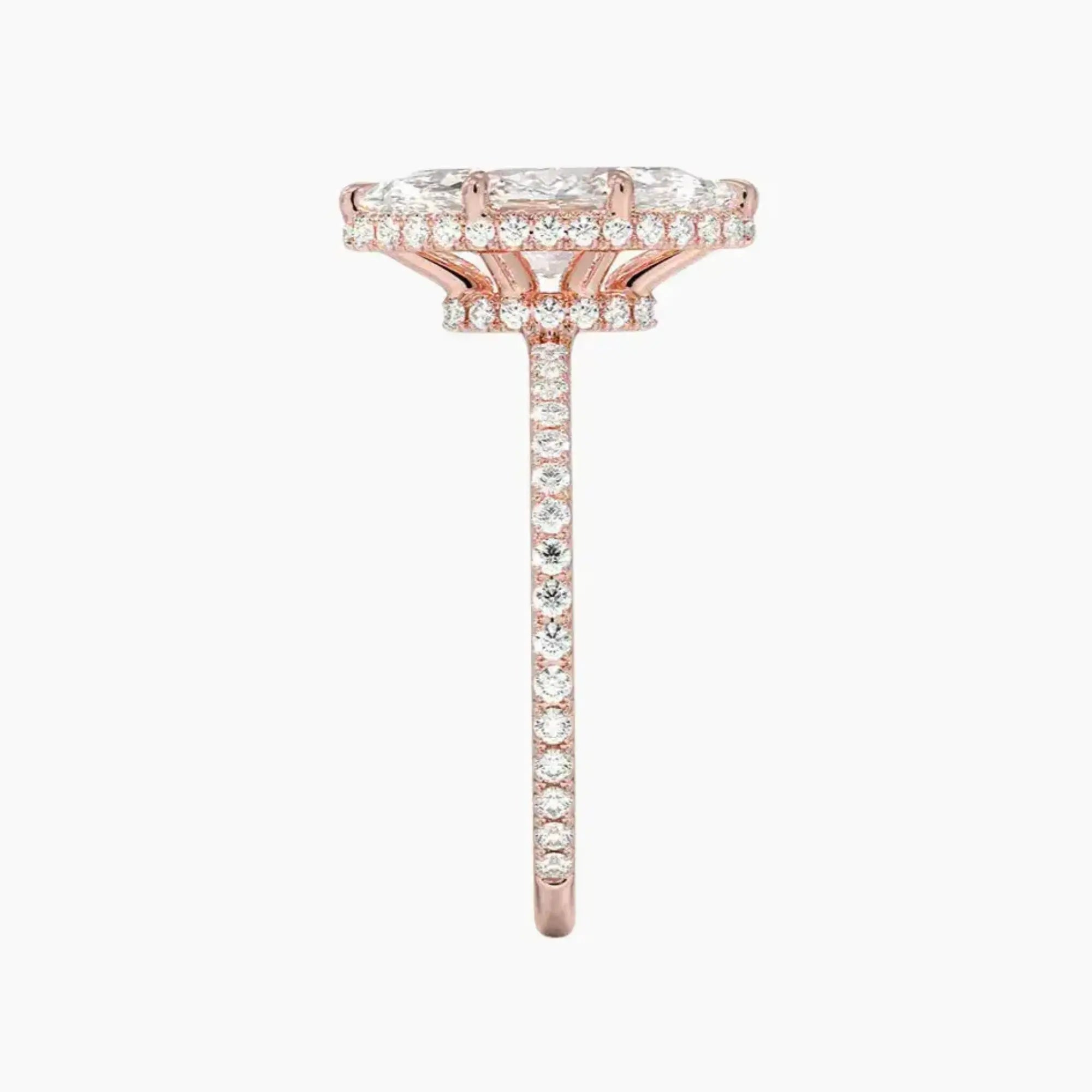 OBSER502 - Mirabel Pave Halo Marquise engagement ring setting view 6