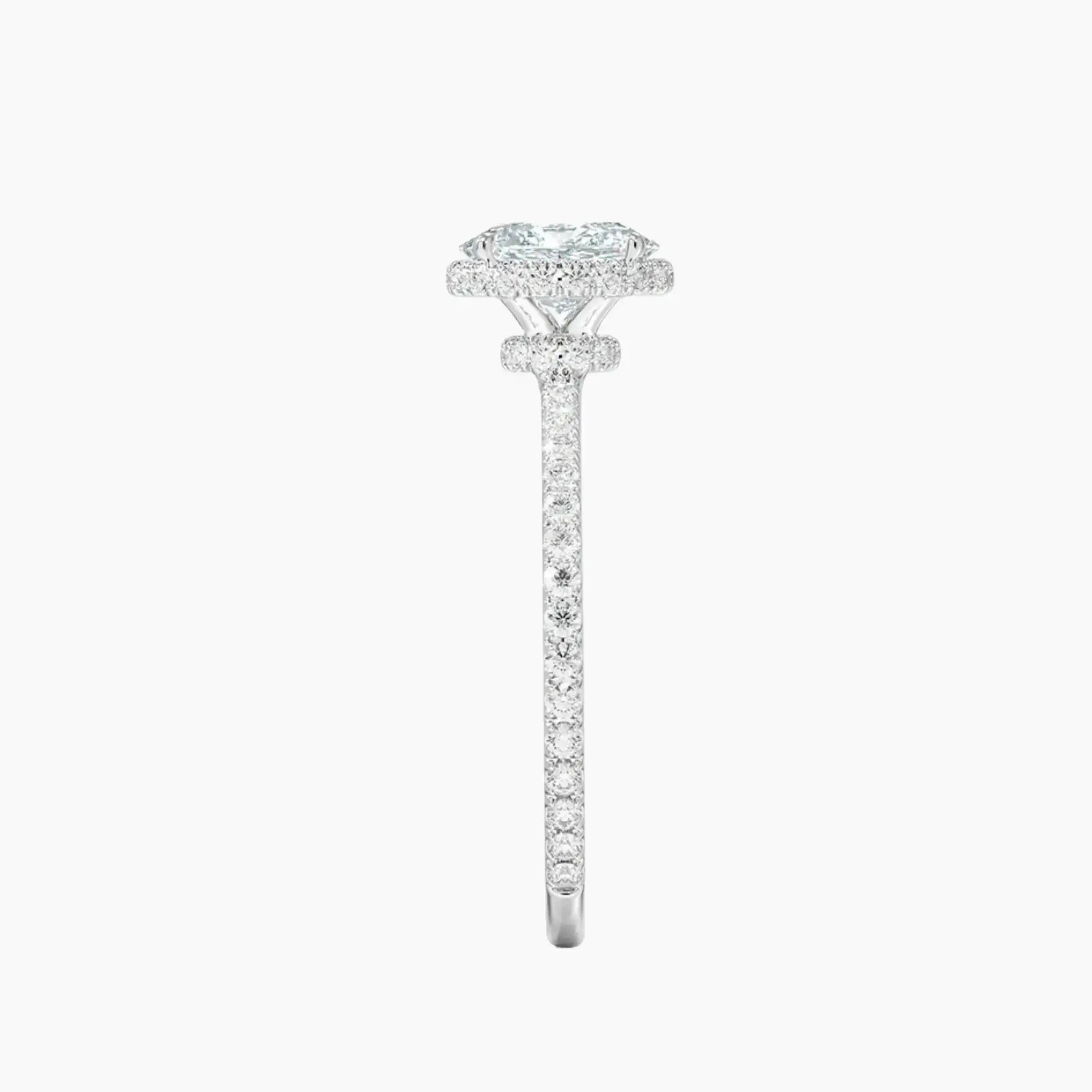 OBSER506 - Mirabel Pave Halo Oval engagement ring setting view 3