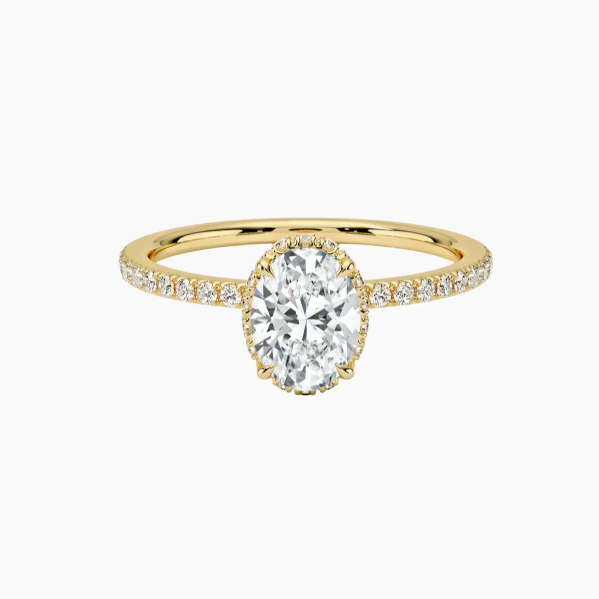 OBSER506 - Mirabel Pave Halo Oval engagement ring setting view 7