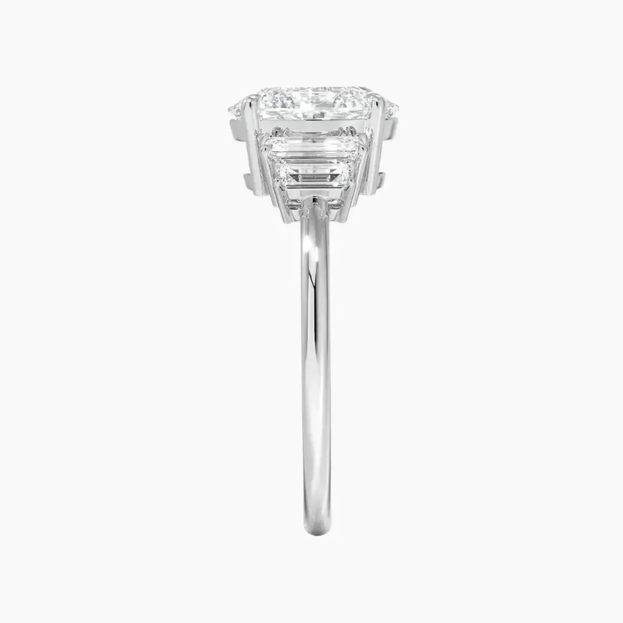 OBSER323 - Nerine Five Stone Oval engagement ring setting view 3