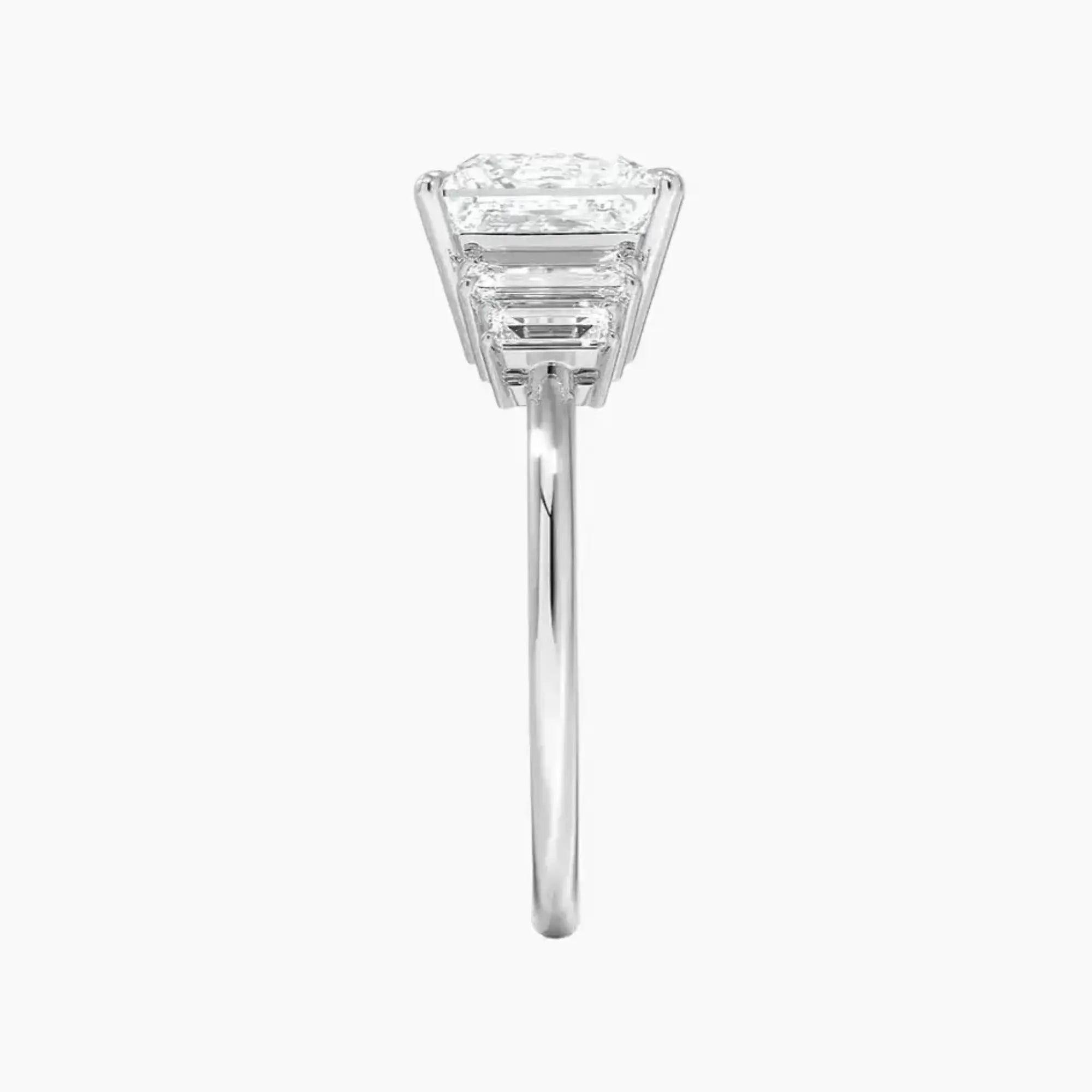 OBSER321 - Nerine Five Stone Princess engagement ring setting view 3