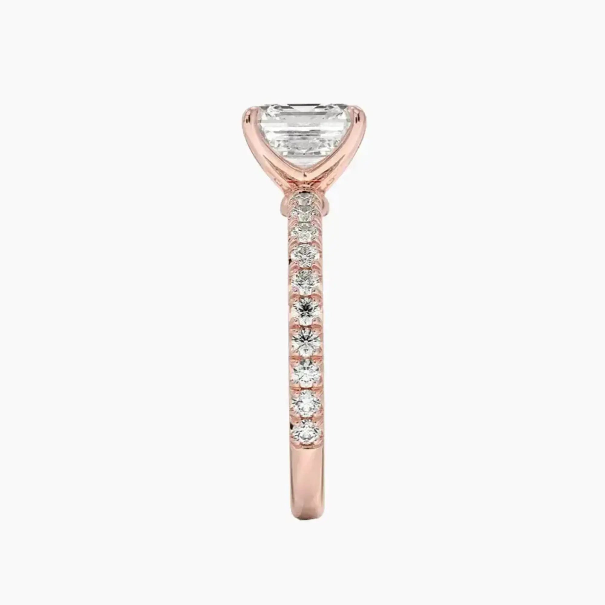 OBSER375 - Irina Solitaire Asscher engagement ring setting view 6